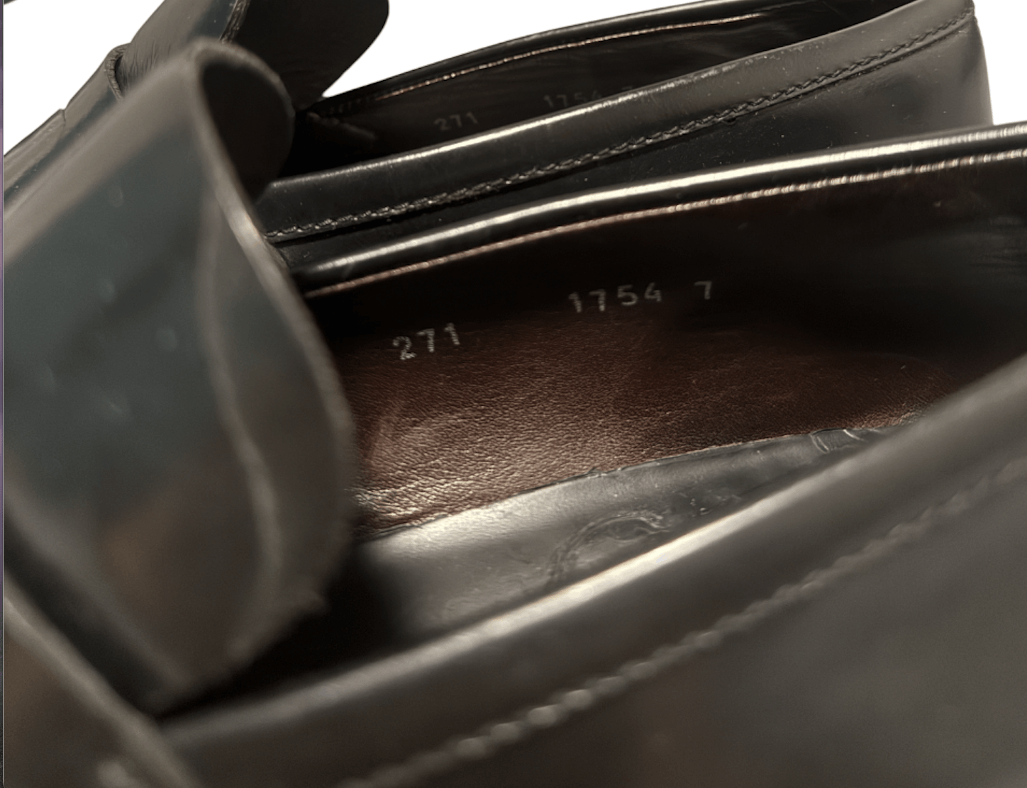Prada Prada Black Leather Penny Loafers Vero Cuoio Size US 8 / EU 41 - 5 Thumbnail