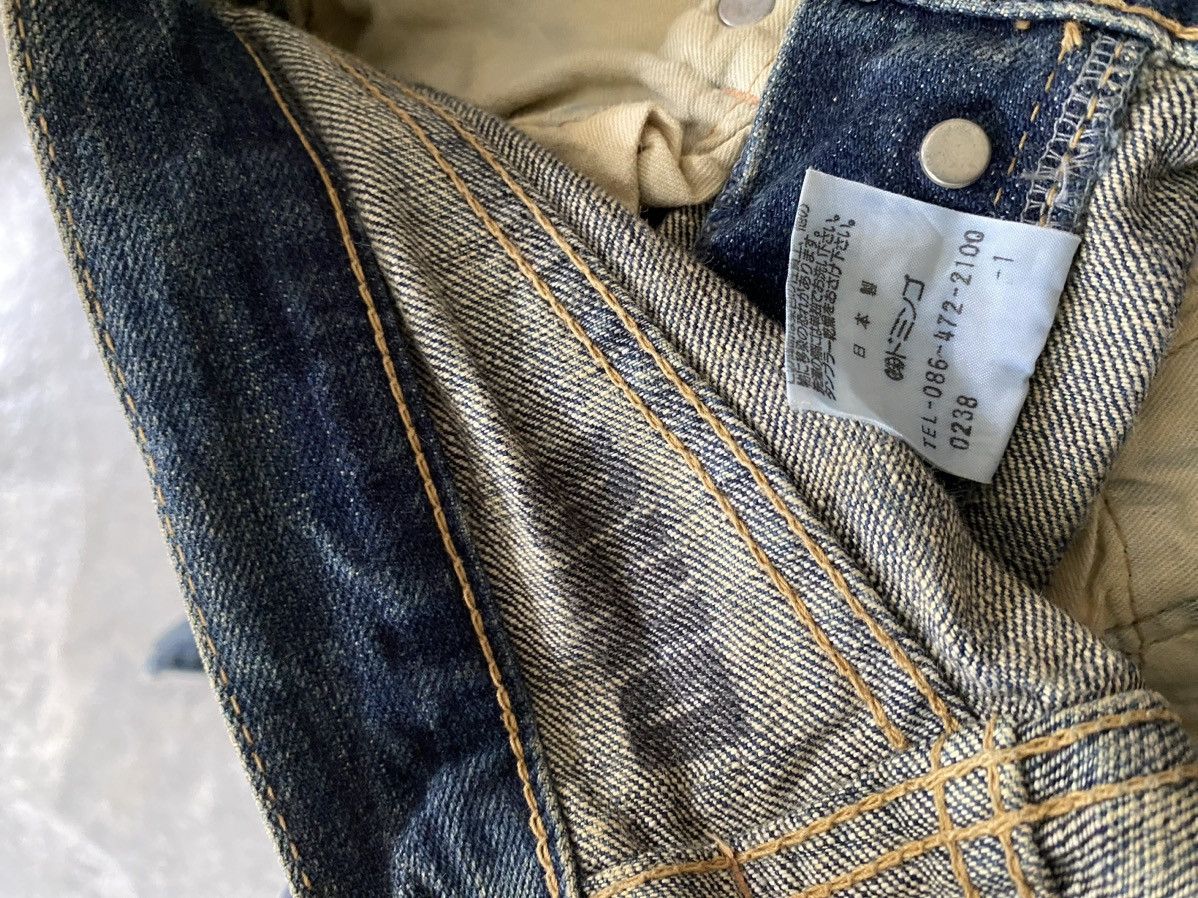 Kapital Vtg DMG Domino whisker patchwork distresses denim Size US 29 - 18 Thumbnail