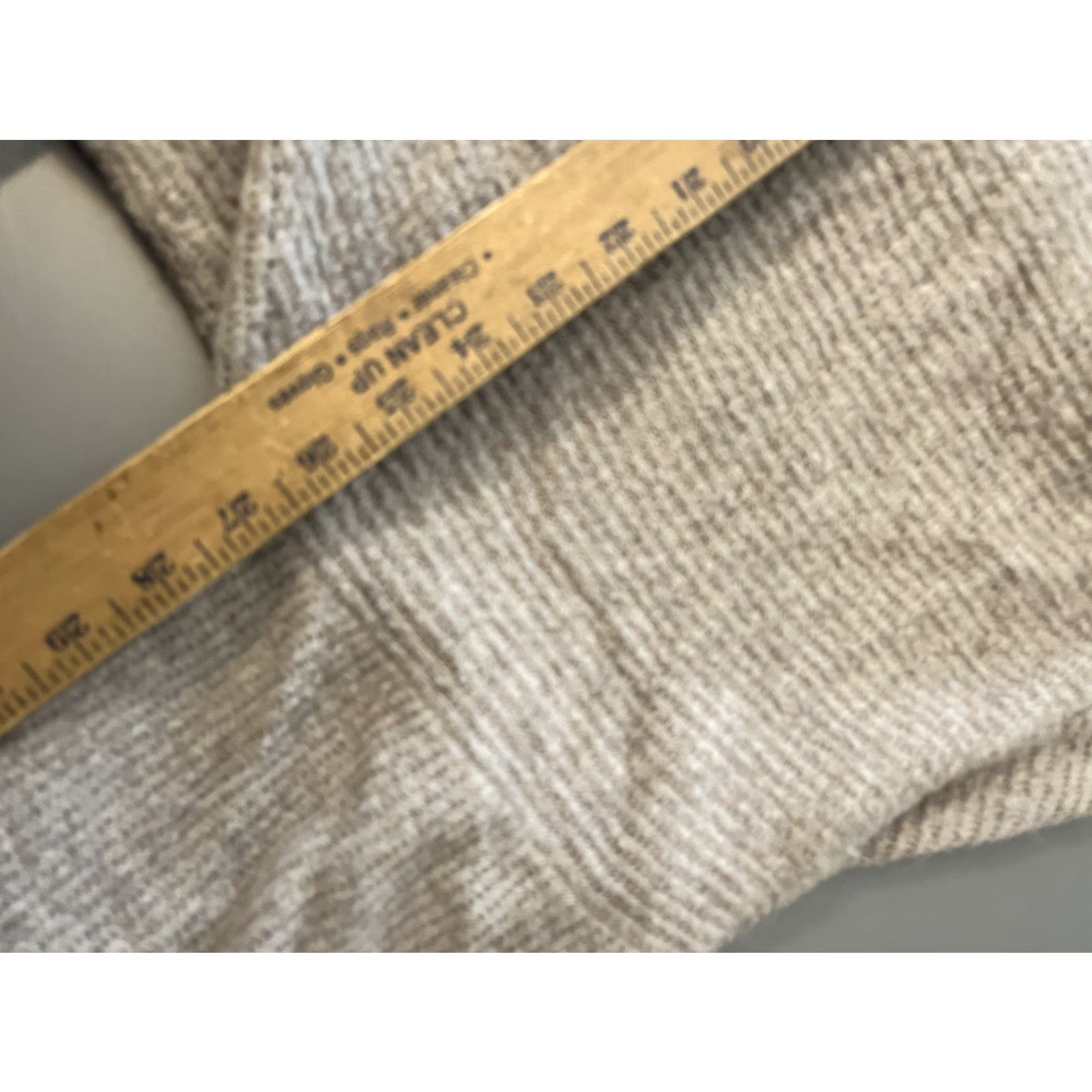 Express Express Womens Pullover Sweater XL Beige Mock Neck Long Sleeve Acrylic Blend Size XL / US 12-14 / IT 48-50 - 5 Thumbnail