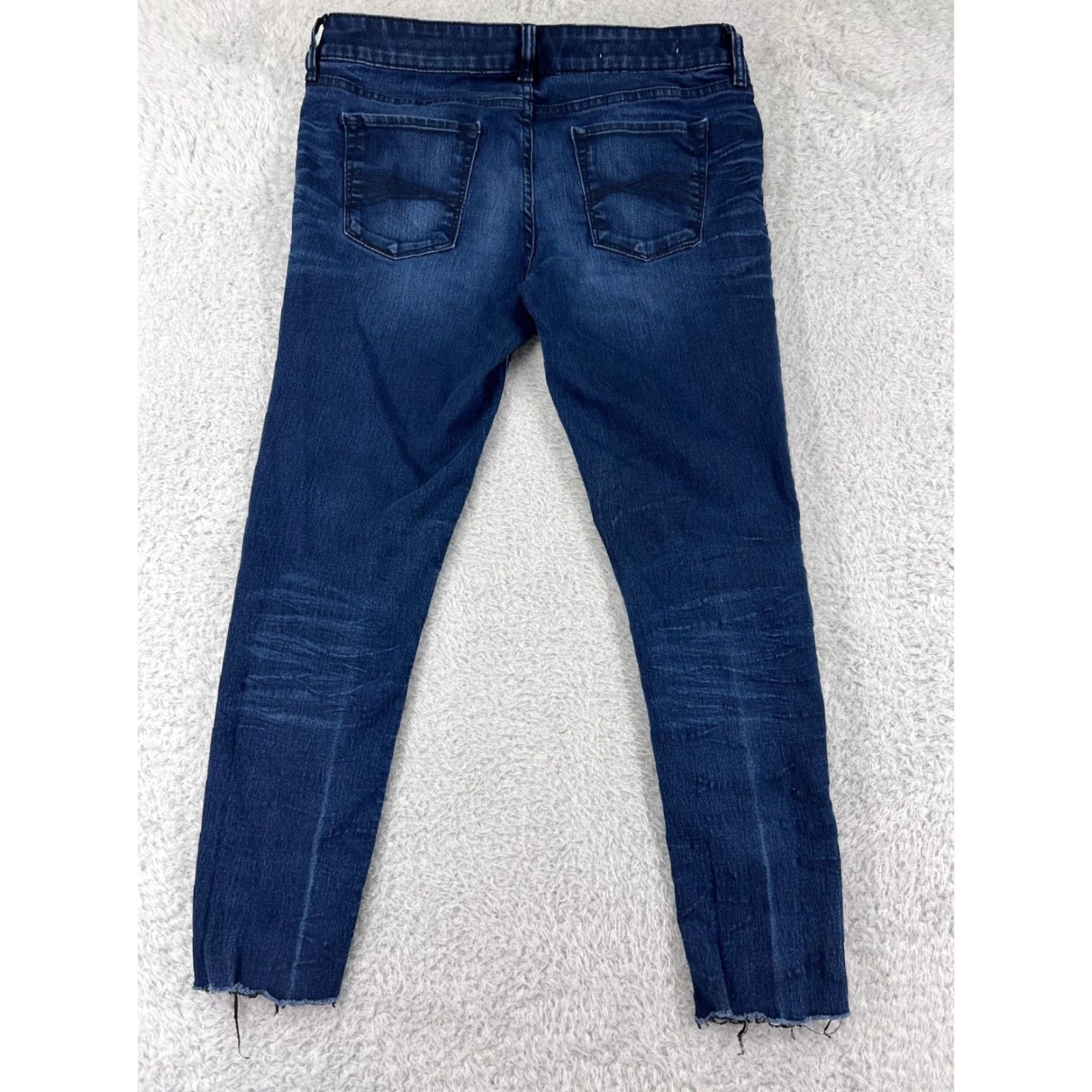 Decree Decree Womens Jeans Tapered Cotton Blend Dark Blue 11 Slim Fit Stretch Retro 2010s Girls Size 32" / US 10 / IT 46 - 2 Thumbnail