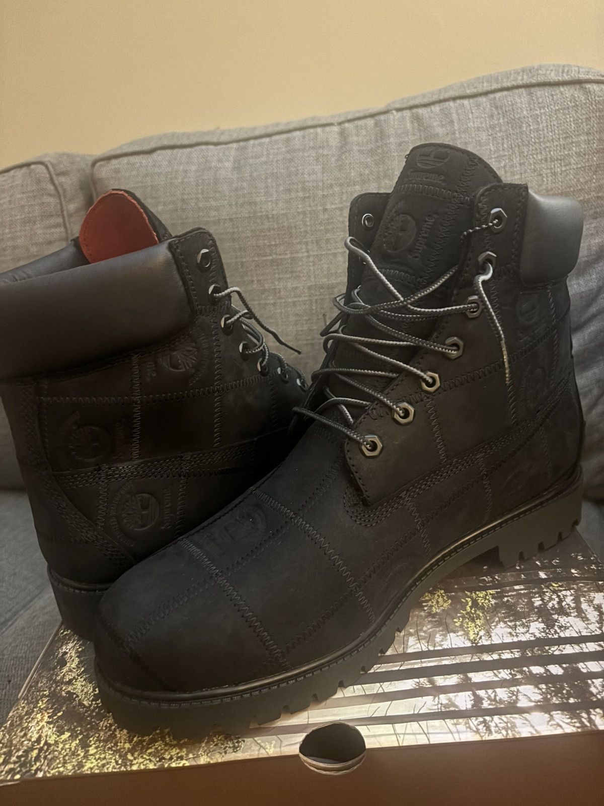 Supreme × Timberland Supreme patchwork boots Size US 12 / EU 45 - 4 Thumbnail