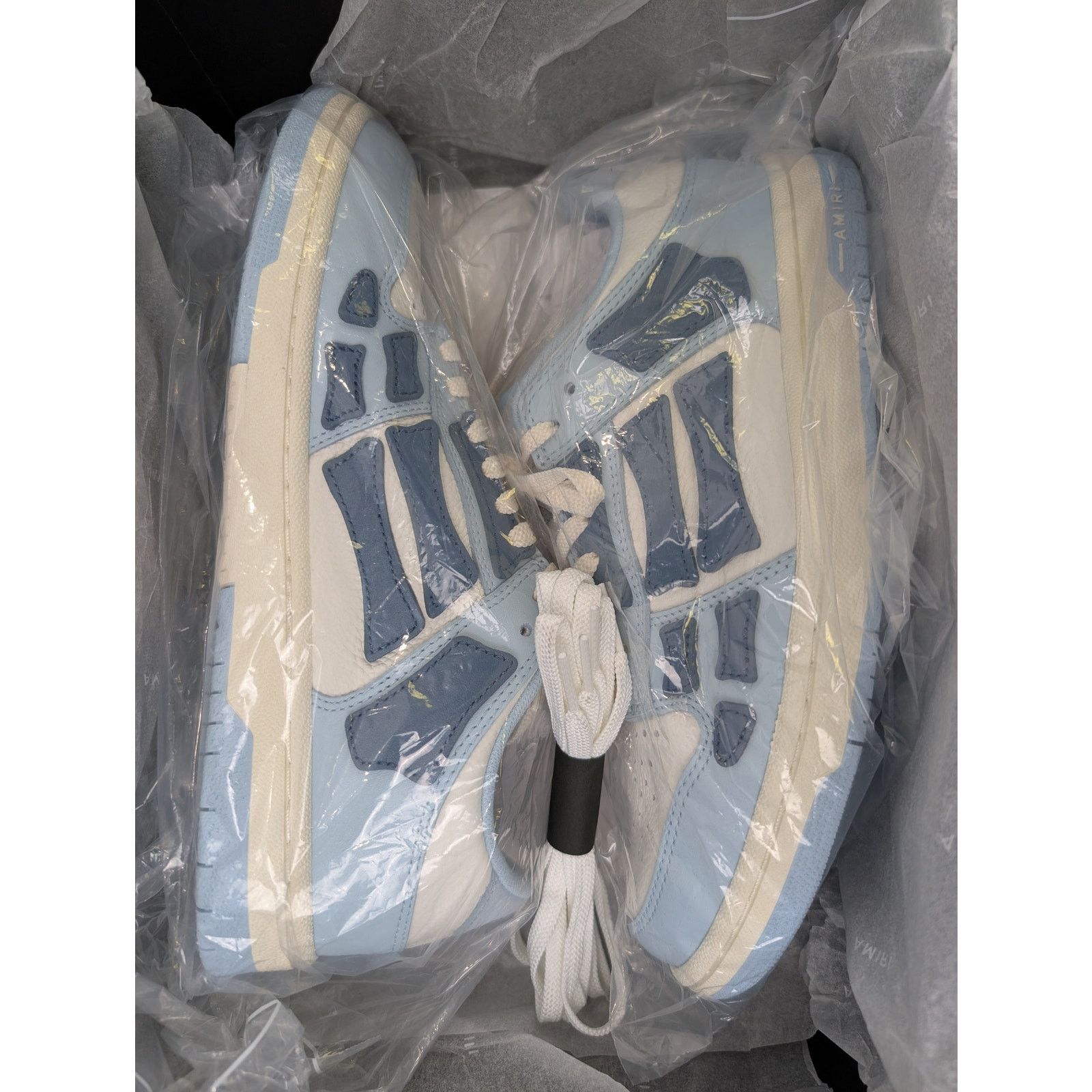 Amiri o1rshd1 Skel Top Low / Skeleton Low Top Sneakers Baby Blue Size US 7 / EU 40 - 13 Thumbnail