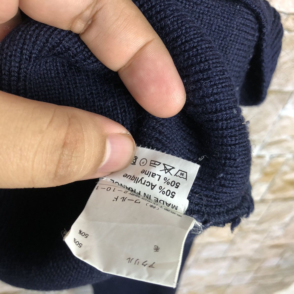 Vintage Leminor Pour Opaque France Dark Blue sweatshirt Hoodie #A712 Size US M / EU 48-50 / 2 - 13 Thumbnail
