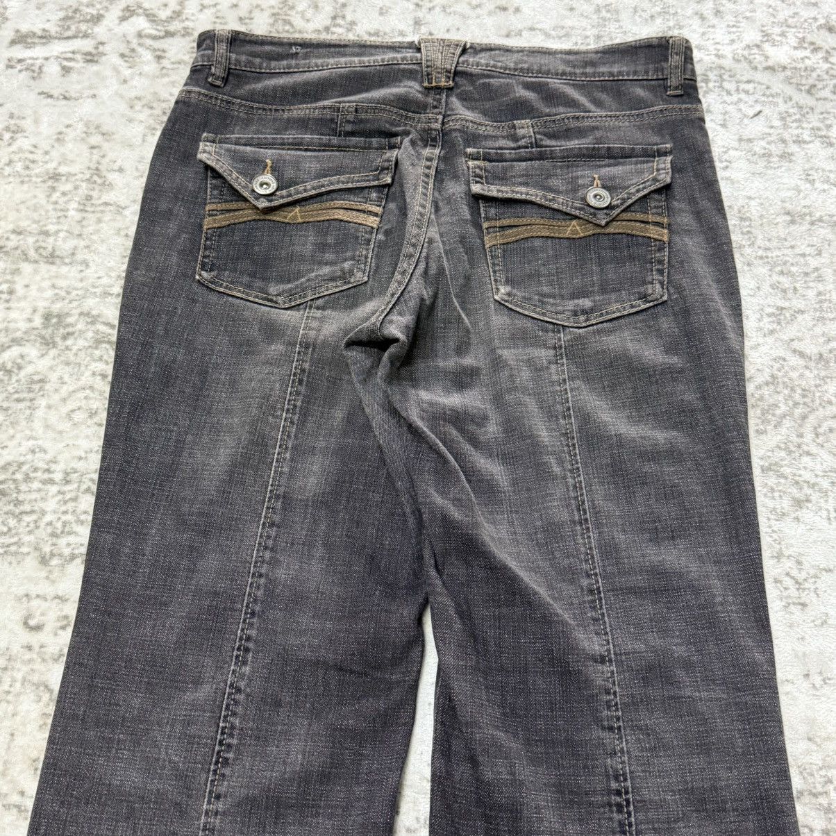 Japanese Brand Japanese Brand Paneled Flare Bootcut Jeans Size 31" - 9 Thumbnail