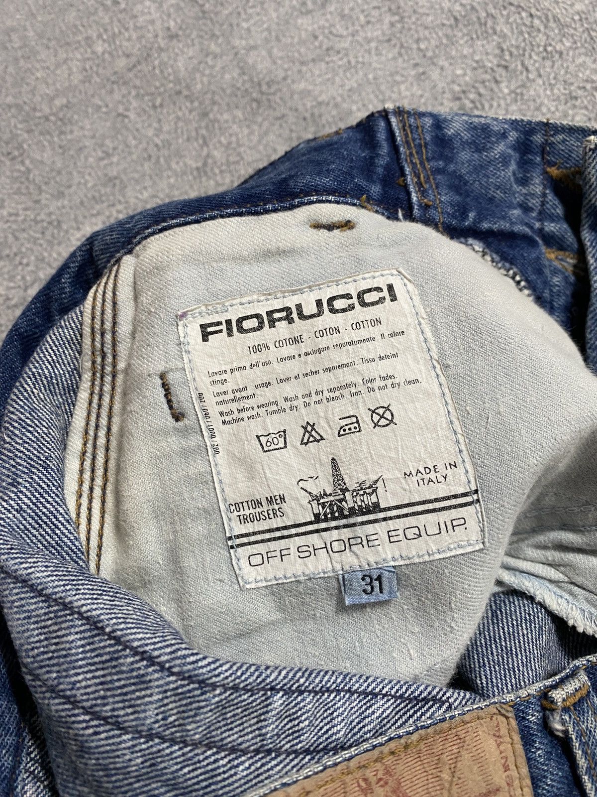 Fiorucci Vintage 90s Fiorucci Jeans High Rise Tapered denim Size US 31 - 4 Thumbnail