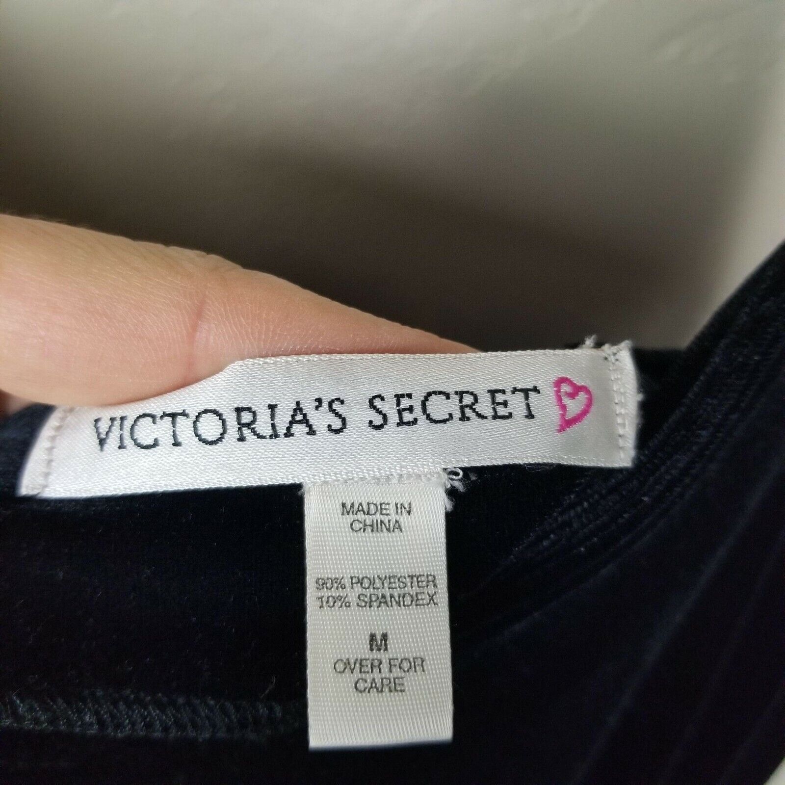 Victoria's Secret Vintage Victorias Secret Velvet Chemise Lingerie M Sleepwear Size ONE SIZE - 4 Thumbnail