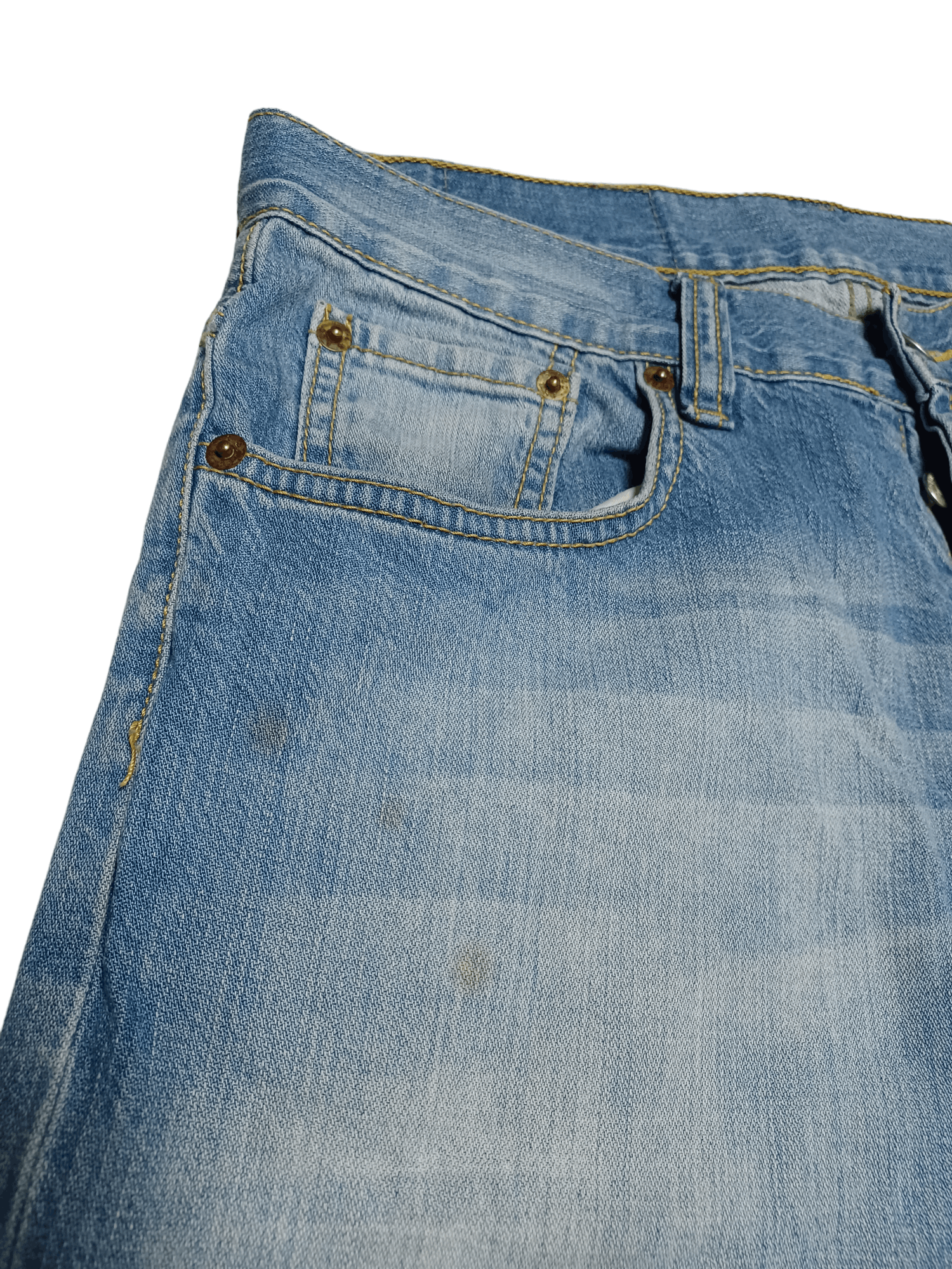 Levi's Vintage Clothing 1993 VINTAGE LEVIS 501 MADE IN USA LIGHT JEANS DENIM Size US 31 - 7 Thumbnail