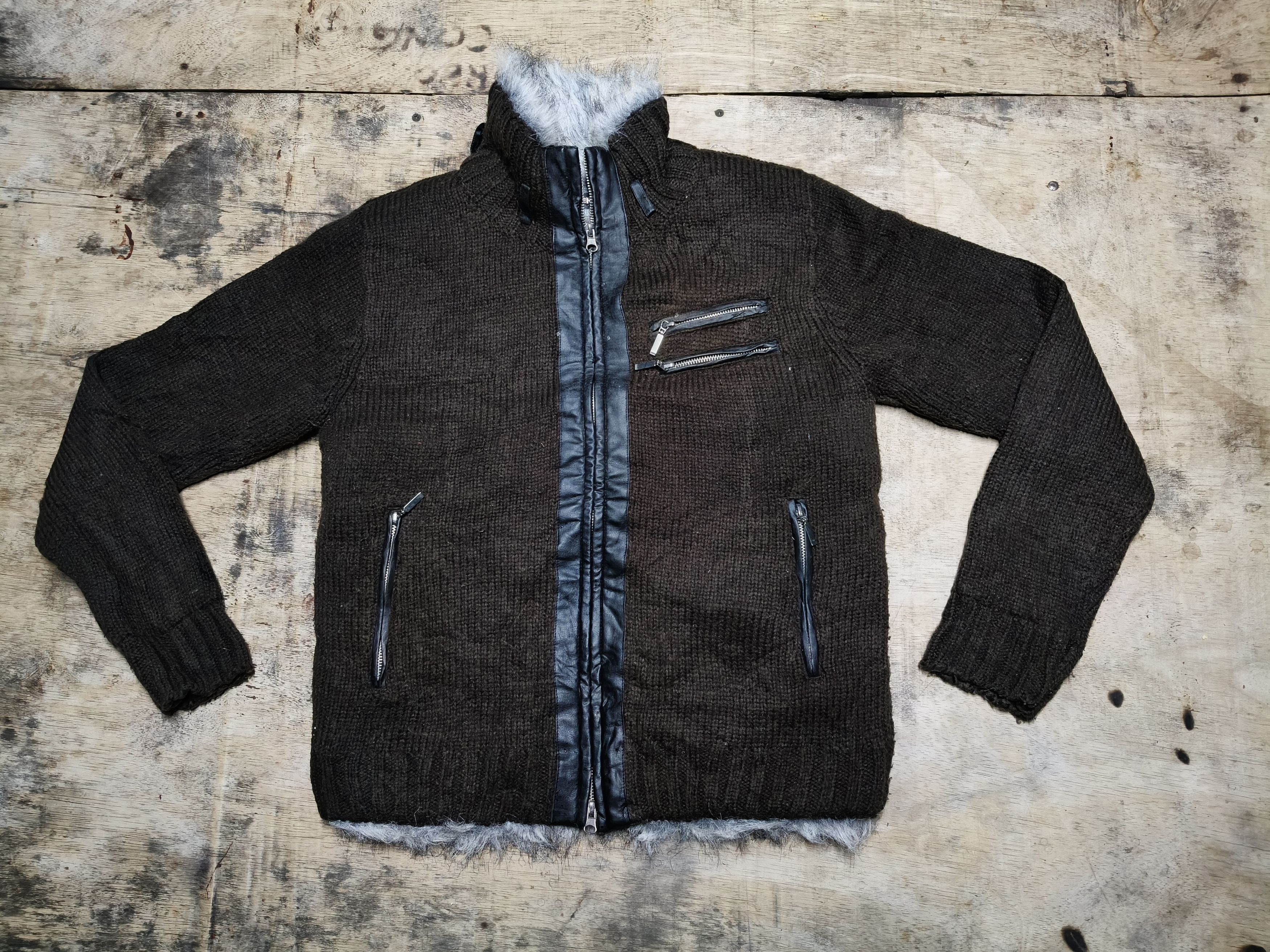 Japanese Brand Macalester Knitted Faux fur Jacket Size M / US 6-8 / IT 42-44 - 3 Thumbnail