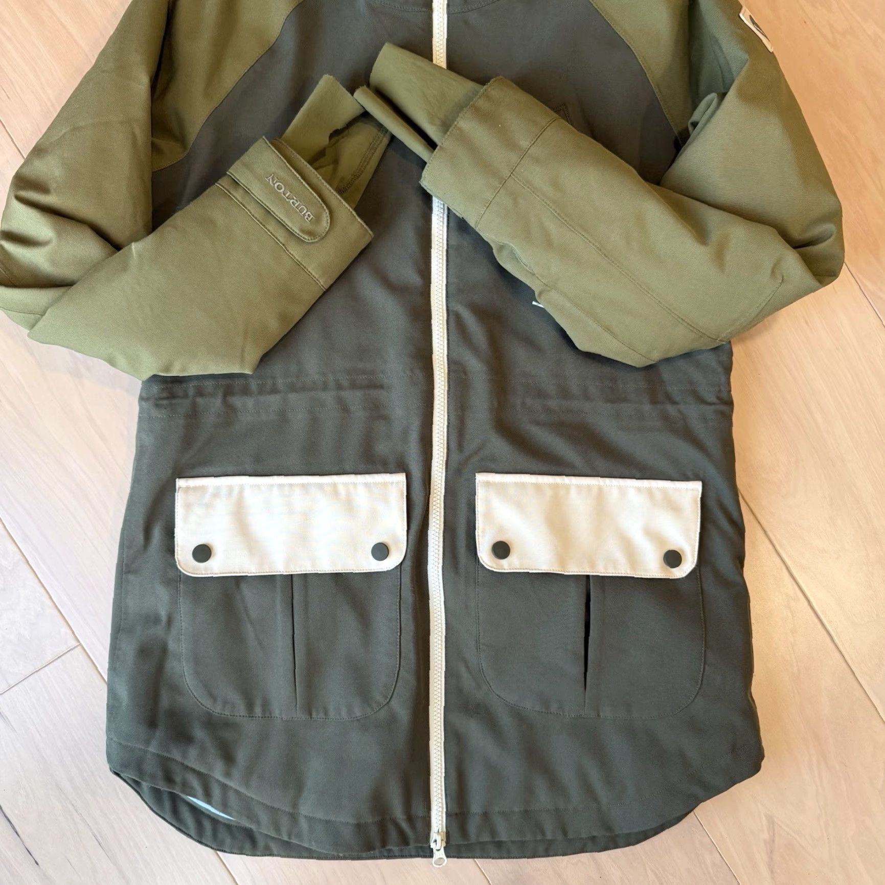 Burton Burton Prowess Snowboard Jacket Women's S Green Full Zip Insulated Outerwear Size S / US 4 / IT 40 - 6 Thumbnail
