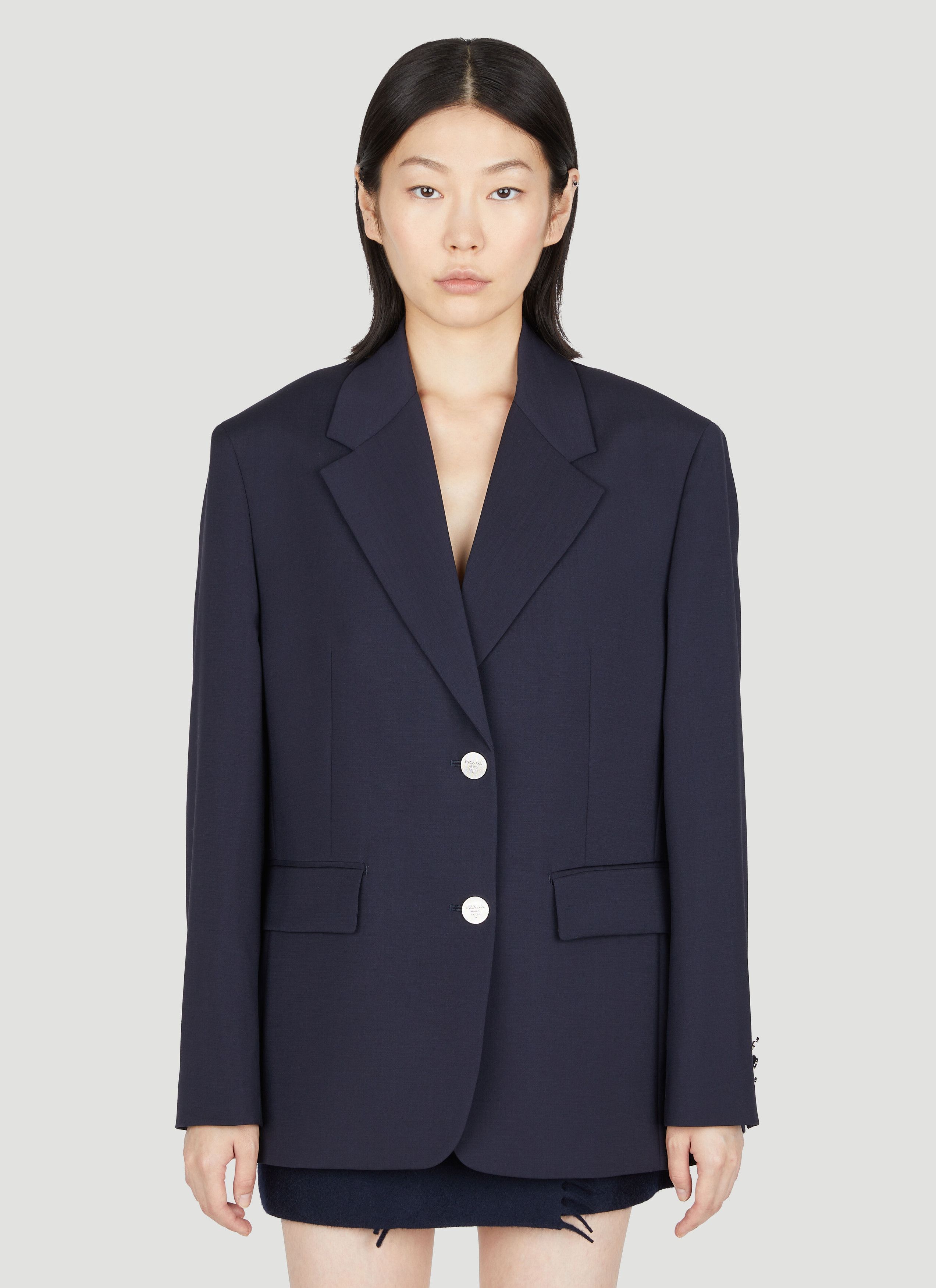 Prada Wool Mohair Suit Blazer Size XS / US 0-2 / IT 36-38 - 1 Thumbnail
