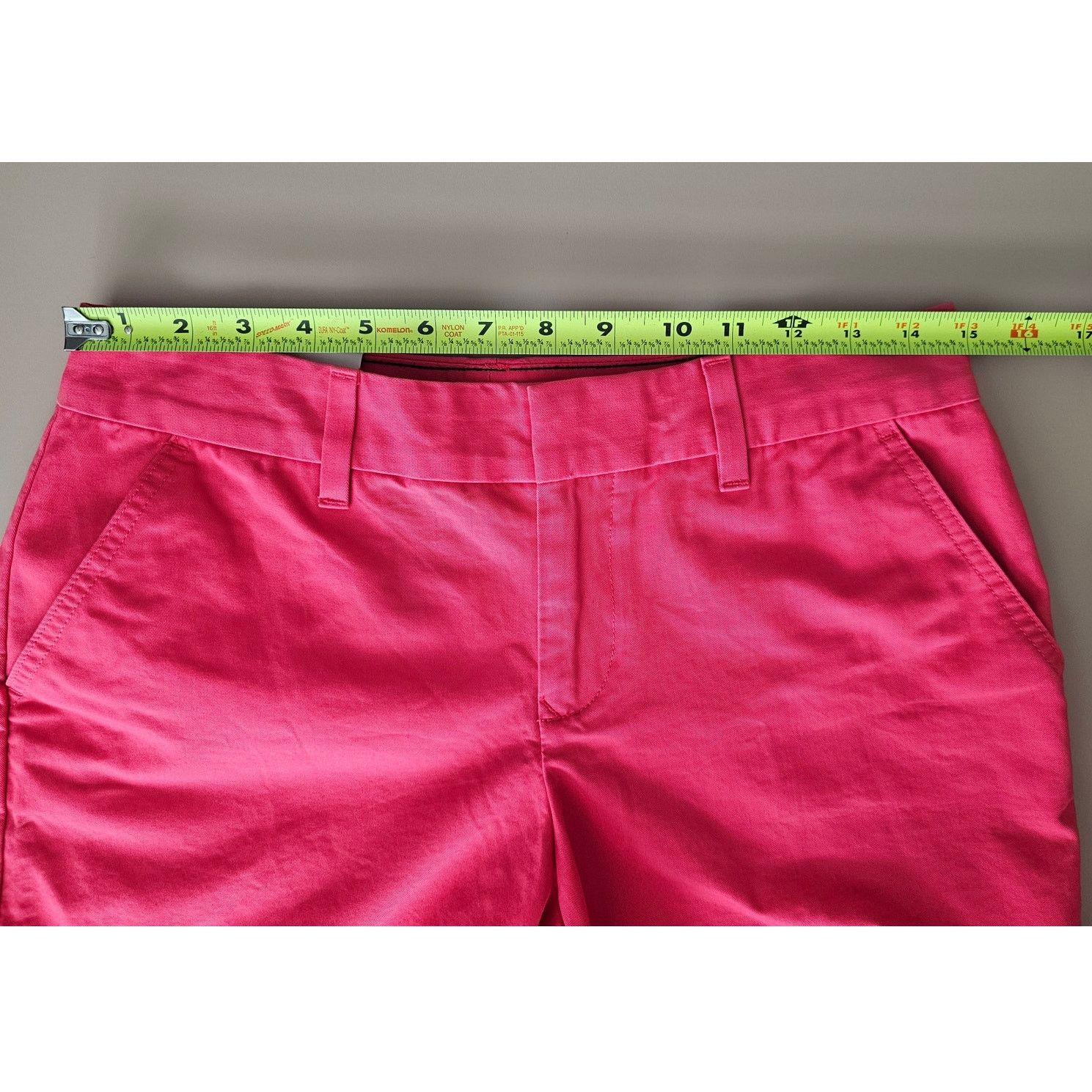 Tommy Hilfiger Tommy Hilfiger Women's Pink Cotton Chino Shorts 5" Inseam 4 Size 27" / US 4 / IT 40 - 3 Thumbnail