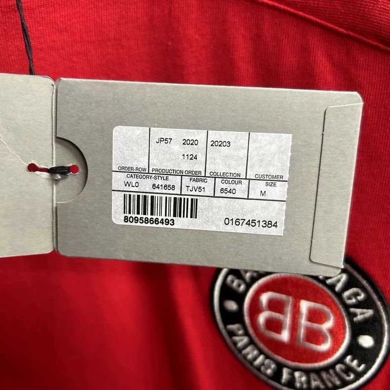 Balenciaga Balenciaga Balenciaga Red Short Sleeve Football Shirt-2506 Size US M / EU 48-50 / 2 - 6 Thumbnail