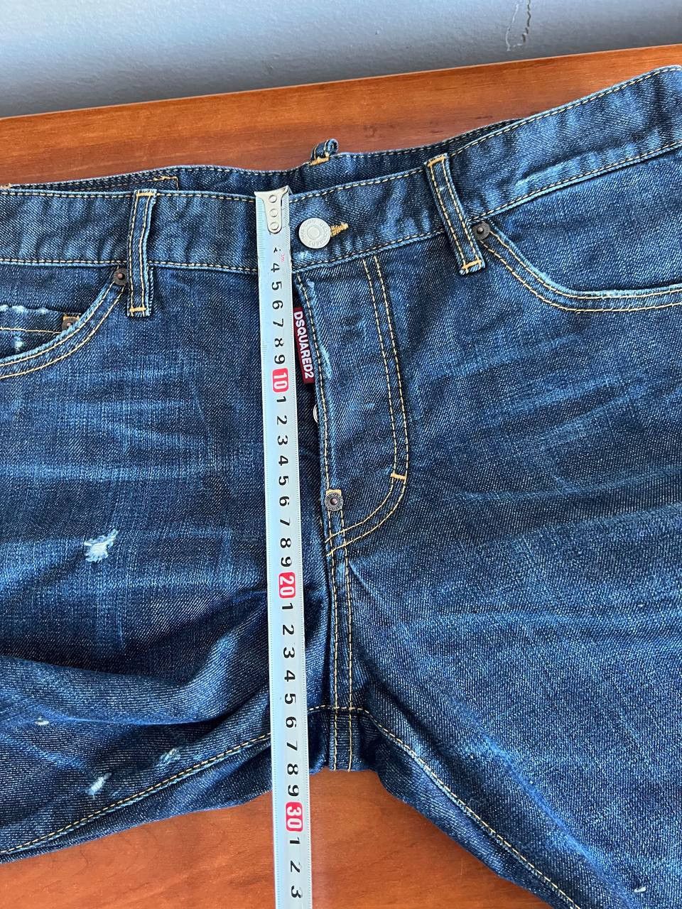 Dsquared2 2017 DSQUARED 2 BLUE ARTIFICIALLY WORN SEXY TWIST PANTS 46 Size US 44 / EU 60 - 21 Thumbnail