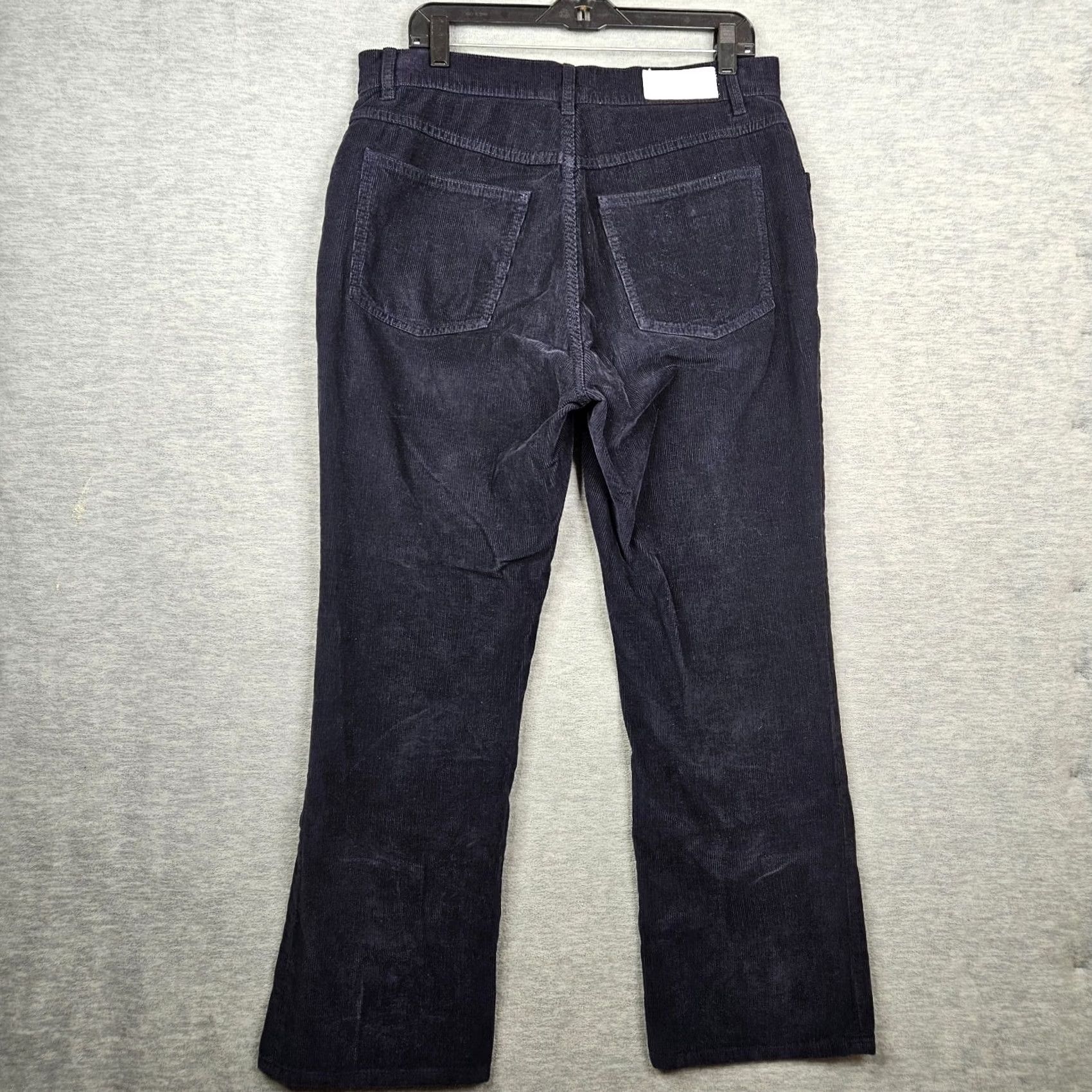 RE/DONE Re/Done Women's Corduroy Straight Leg Casual Pant Size 31 Blue Deep Navy Corduroy Jeans Pant Regular Rise Men/Women None Size 24" / US 00 / IT 34 - 2 Thumbnail