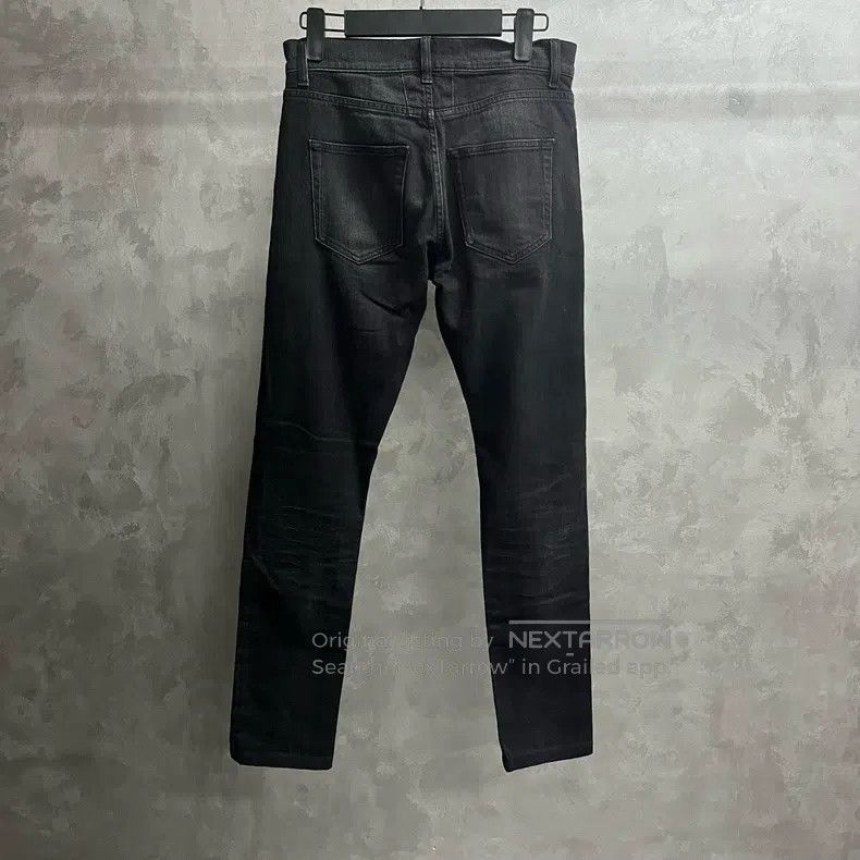 Saint Laurent Paris Saint Laurent Paris Classic Black Destroyed Straight Leg C Size US 28 / EU 44 - 3 Thumbnail