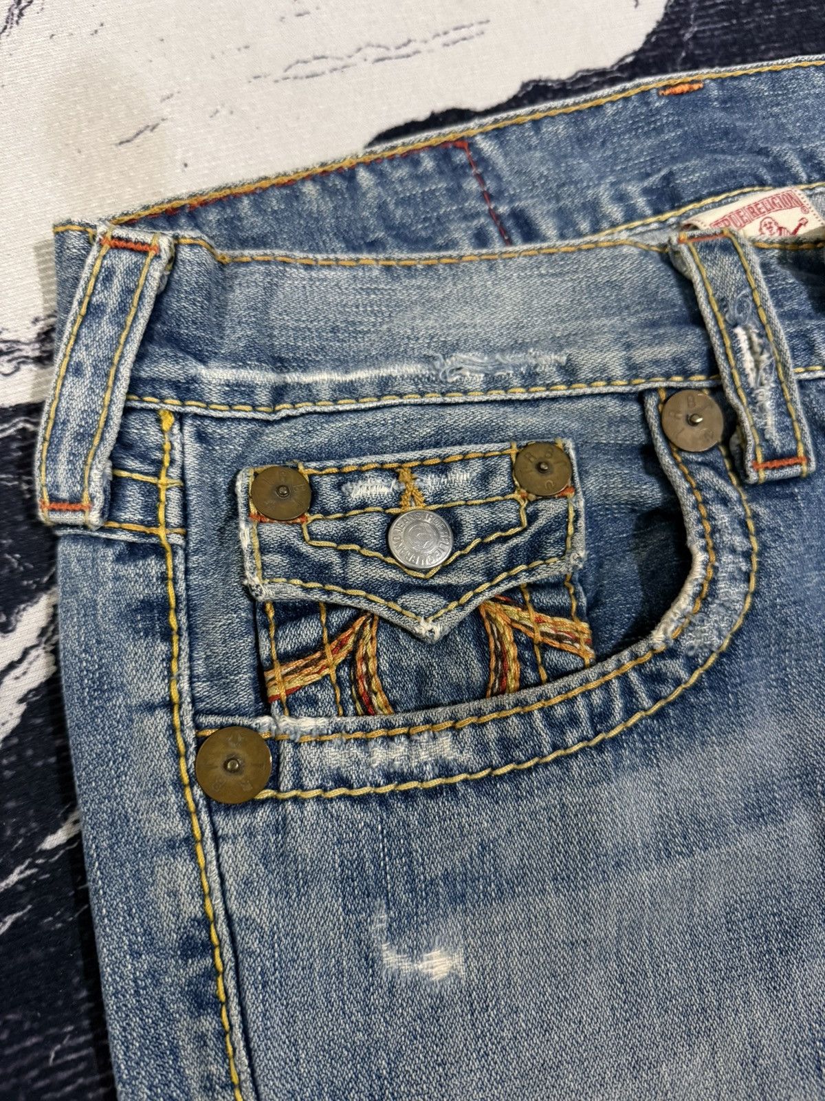 True Religion True religion world tour section rainbow joey jeans Size US 30 / EU 46 - 11 Thumbnail