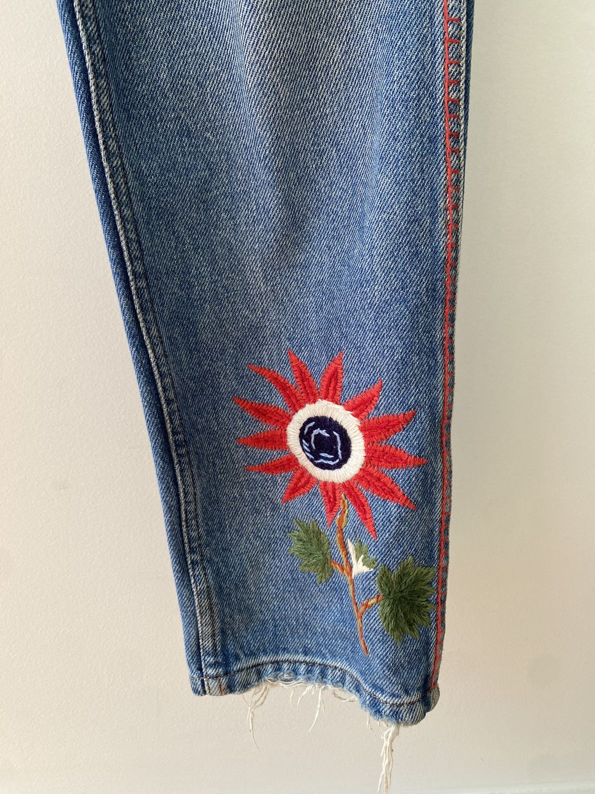 Gucci Gucci 2017 SS Embroidered Denim Size US 32 / EU 48 - 9 Thumbnail