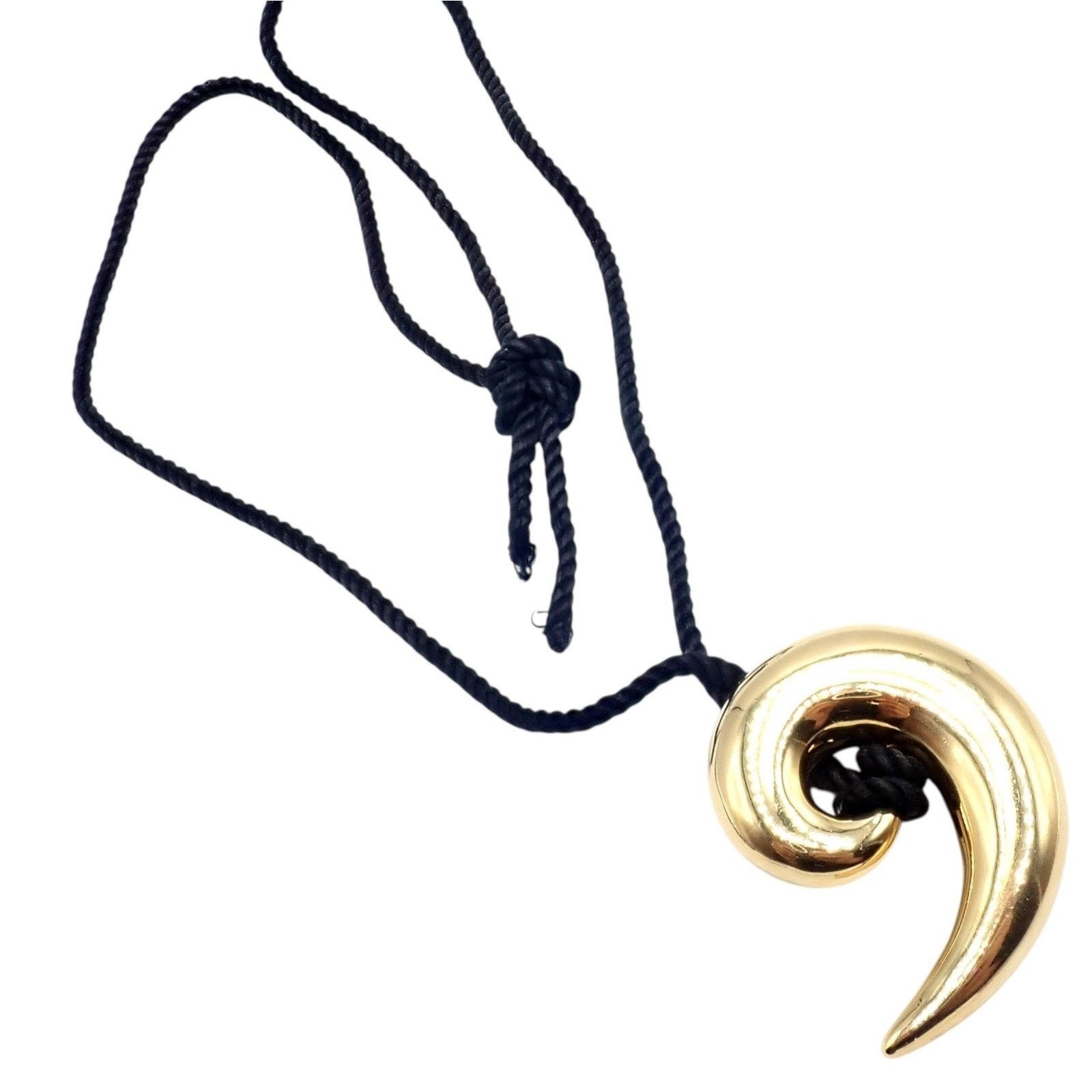 Tiffany & Co. Tiffany & Co 18k Gold Cummings Spiral Nautilus Necklace Size ONE SIZE - 14 Thumbnail