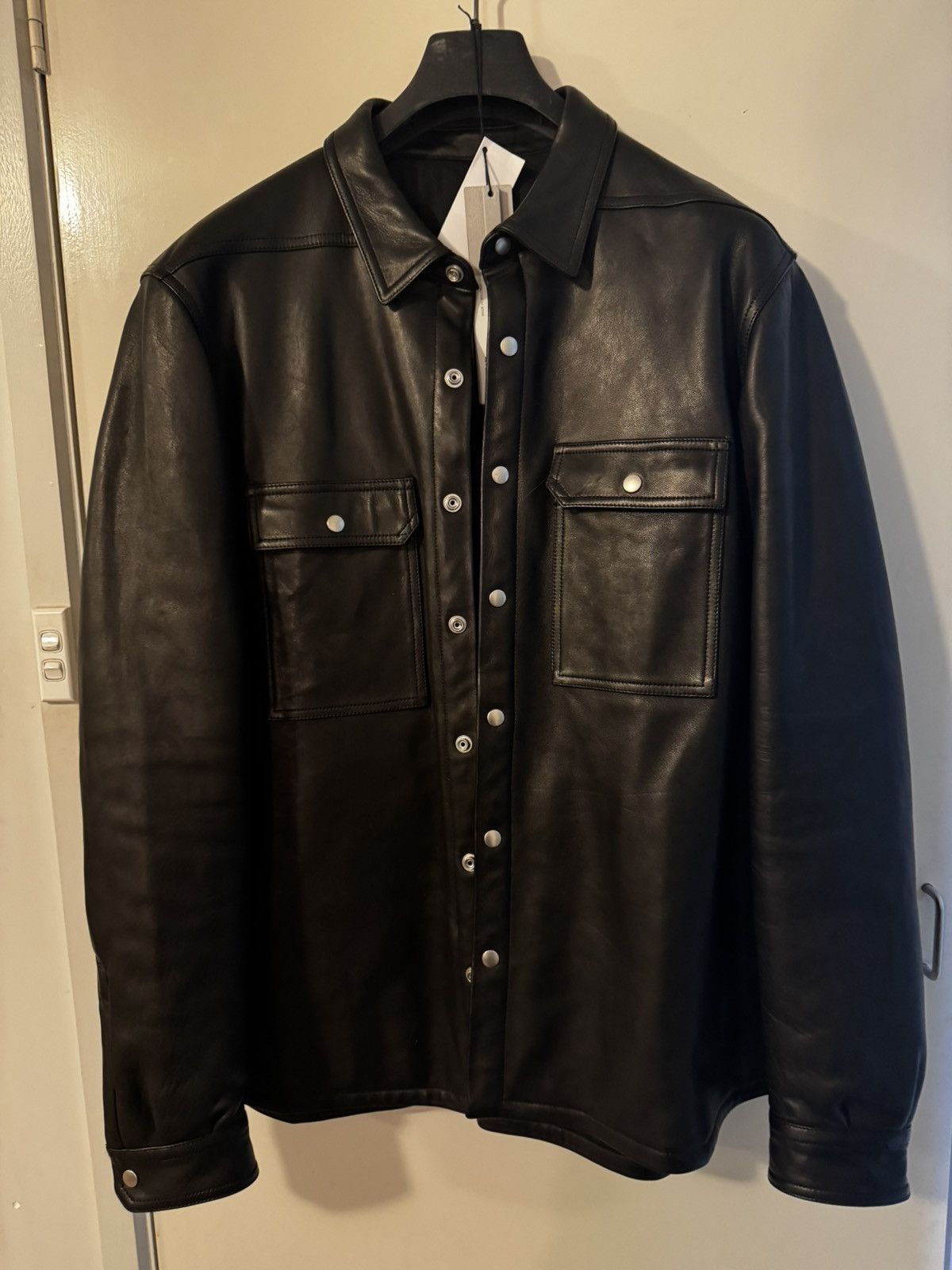 Rick Owens 19SS BABEL 46 カーフレザージャケット Rick Owens New! Ss19 Babel Rick Owens leather outer shirt
