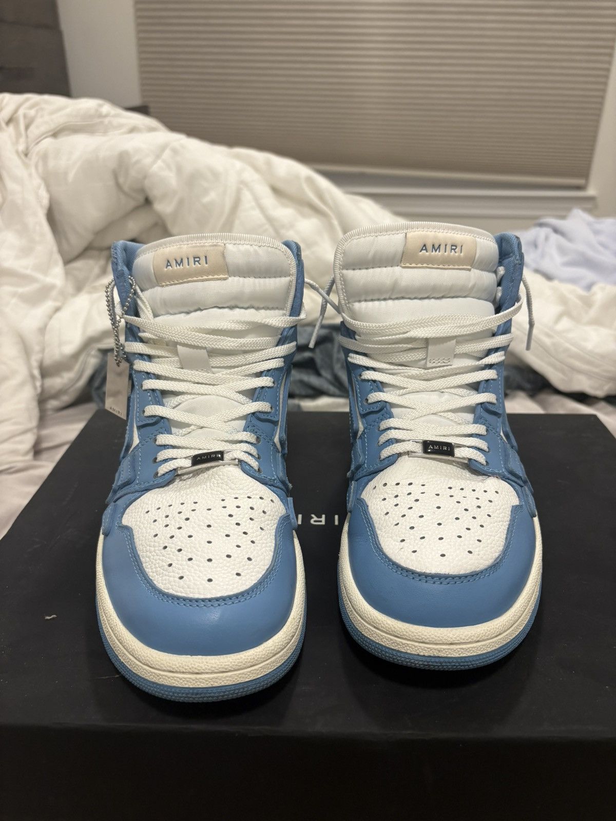 Amiri Amiri skelt high top powder blue/ white Size US 8 / EU 41 - 3 Thumbnail