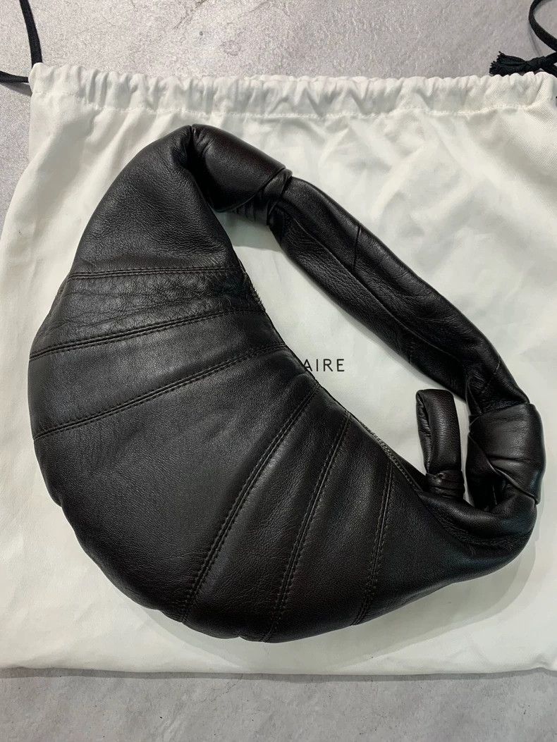 Lemaire deep chocolate color shoulder bag