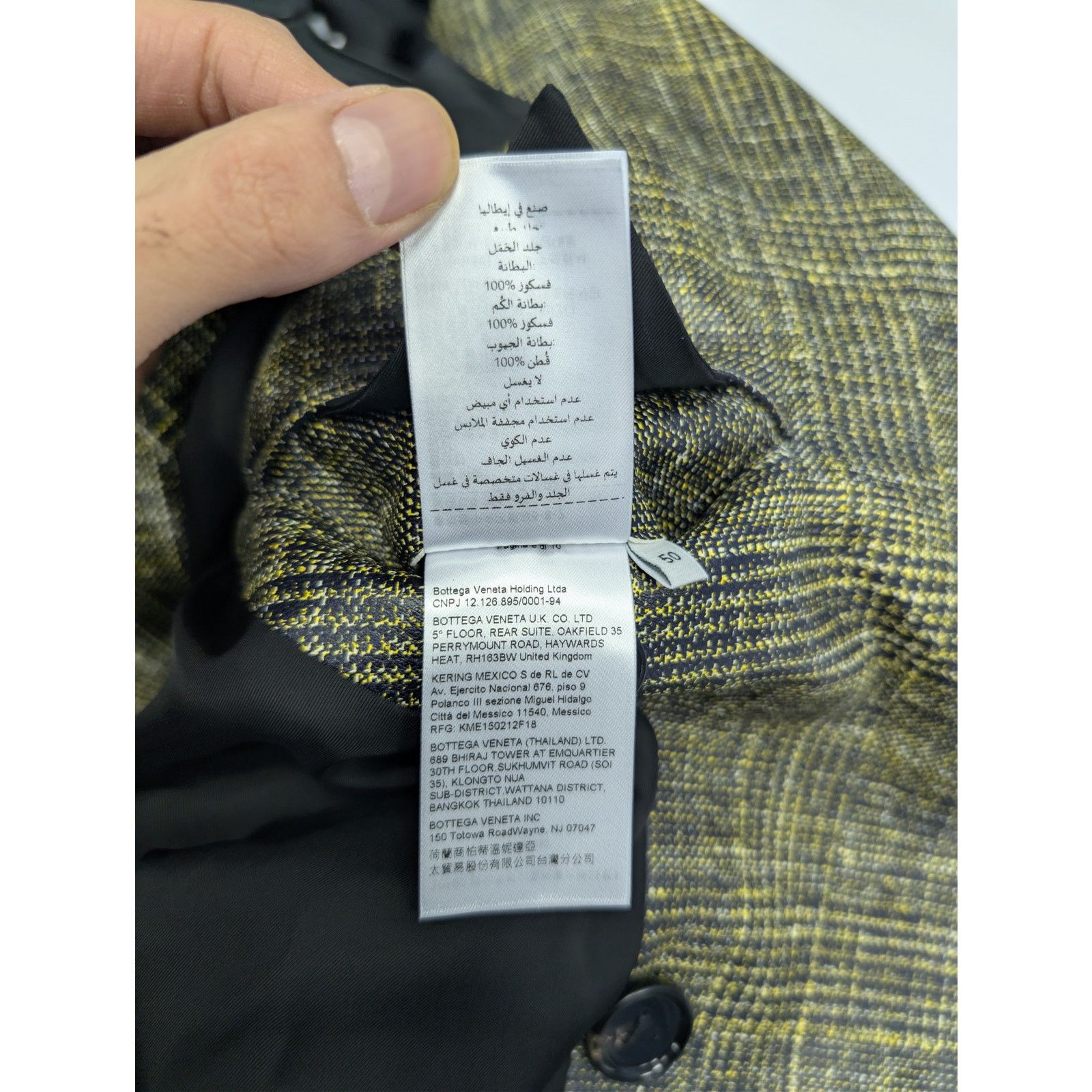 Bottega Veneta o1rshd1 double-breasted Printed Leather Pow Coat Multicolor Size US M / EU 48-50 / 2 - 18 Thumbnail