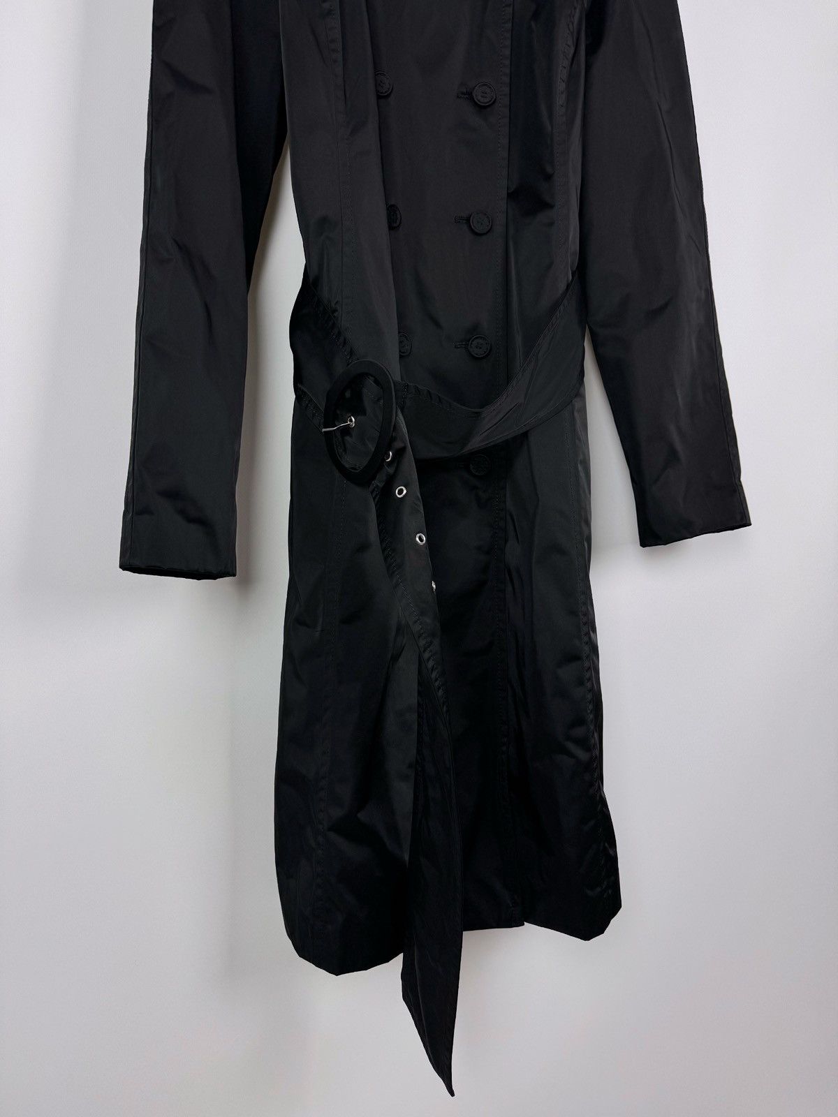 Escada Sport Escada Sport Double Breasted Trench Black Women’s Coat Size S / US 4 / IT 40 - 8 Thumbnail