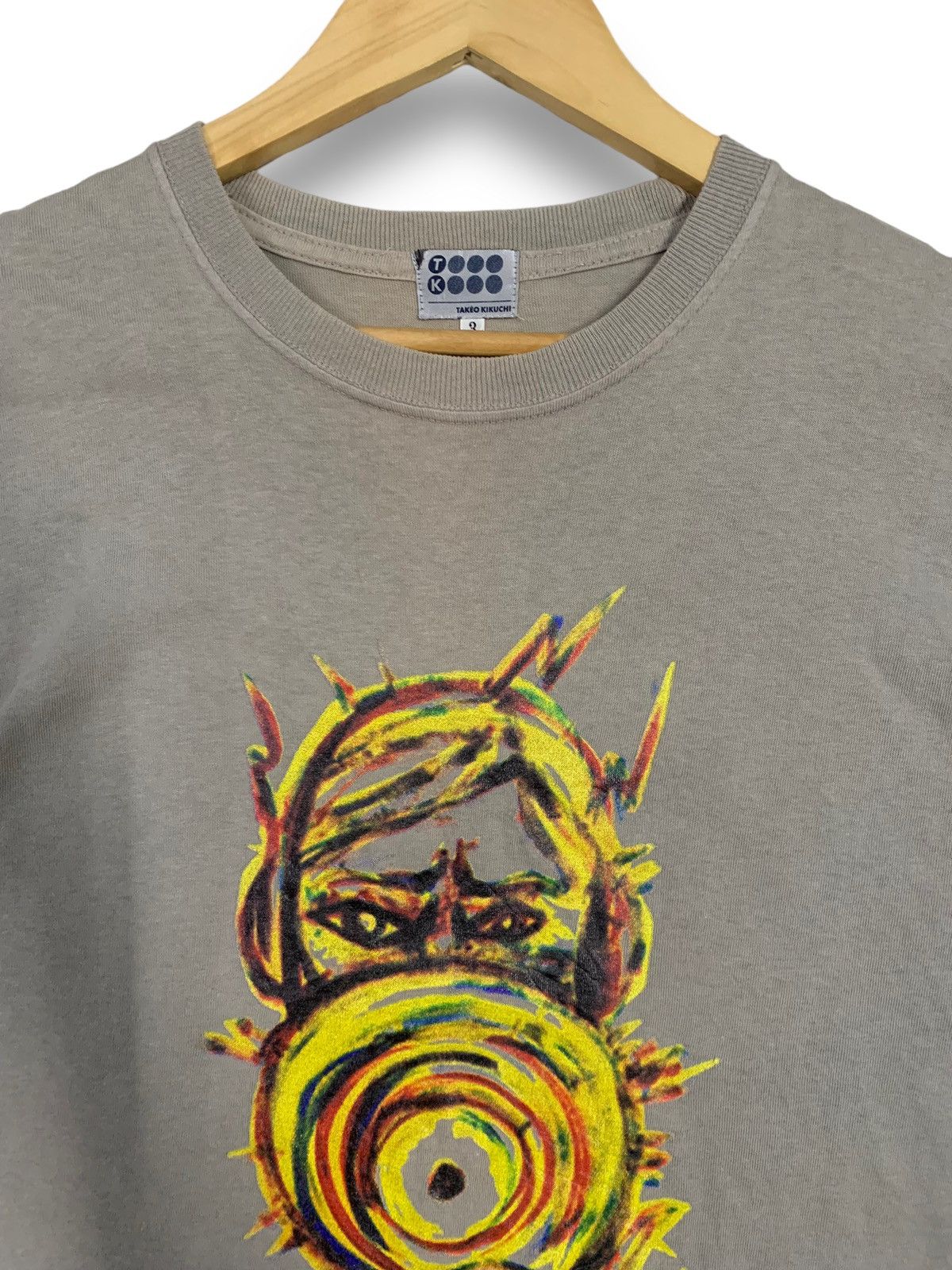 Takeo Kikuchi Vintage Y2K Takeo Kikuchi Faded Graphic Printed T-shirt Size US M / EU 48-50 / 2 - 4 Thumbnail