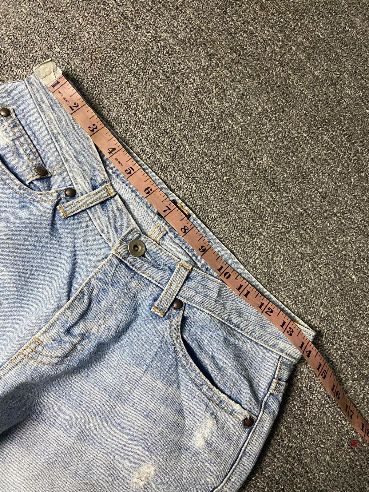 Japanese Brand ET BOITE Brand Flare Ripped Denim Jeans (141) Size 28" / US 6 / IT 42 - 8 Thumbnail