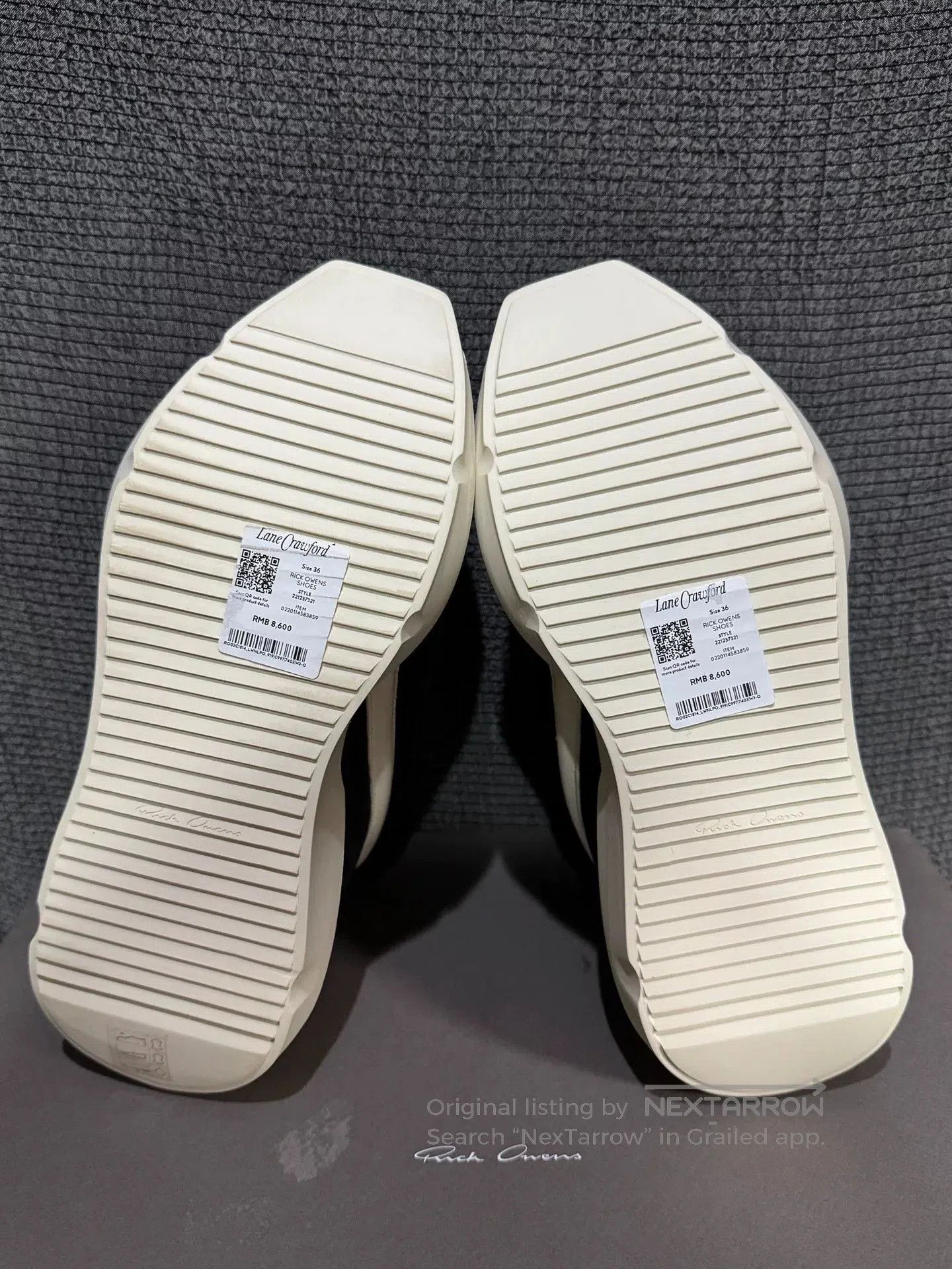 Rick Owens Rick Owens Black and White Thick Sole Sneakers. Size US 5 / EU 37 - 7 Thumbnail