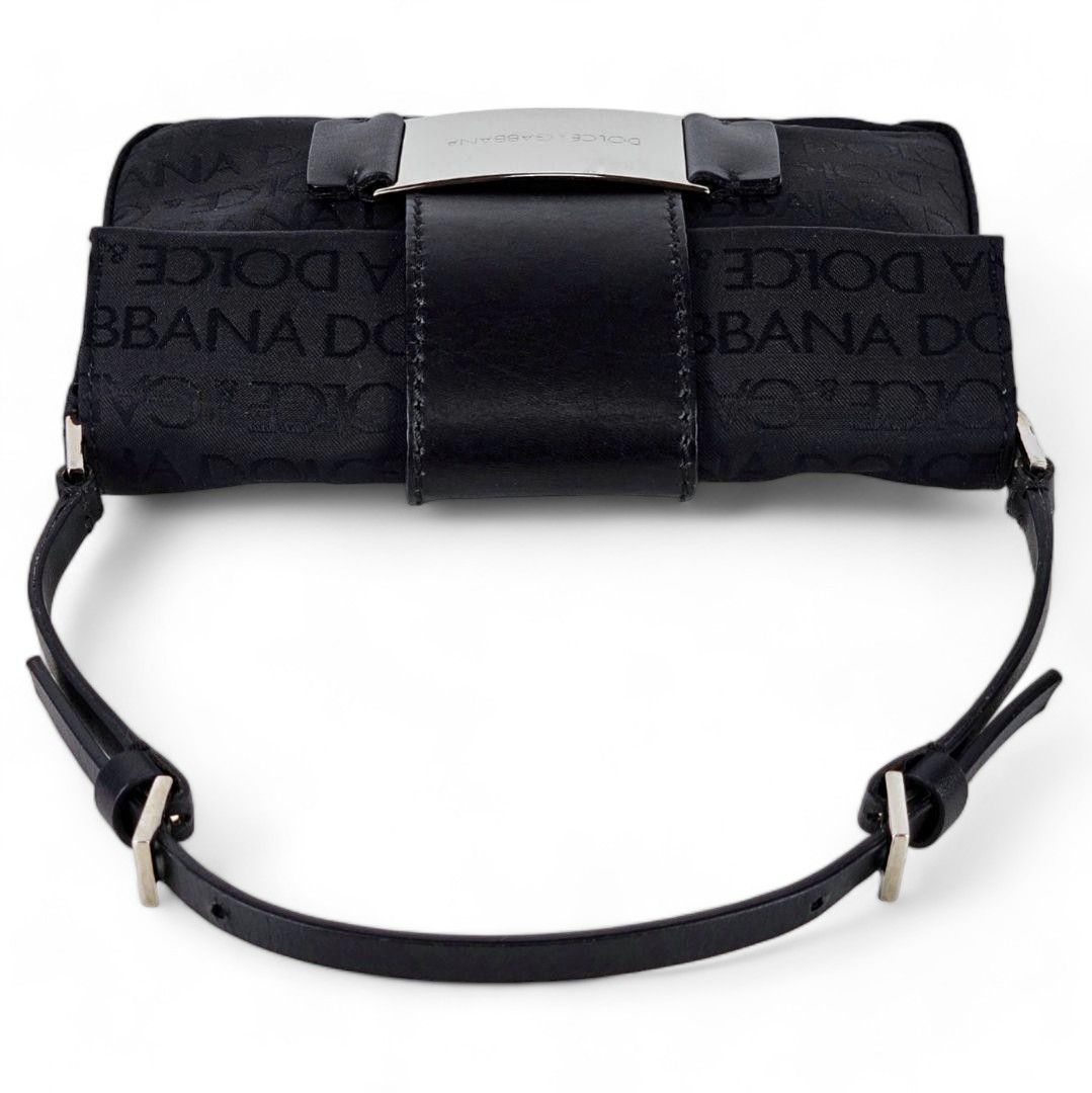 Dolce & Gabbana Dolce & Gabbana - Handbag Leoprint Black Leather Monogram Size ONE SIZE - 6 Thumbnail