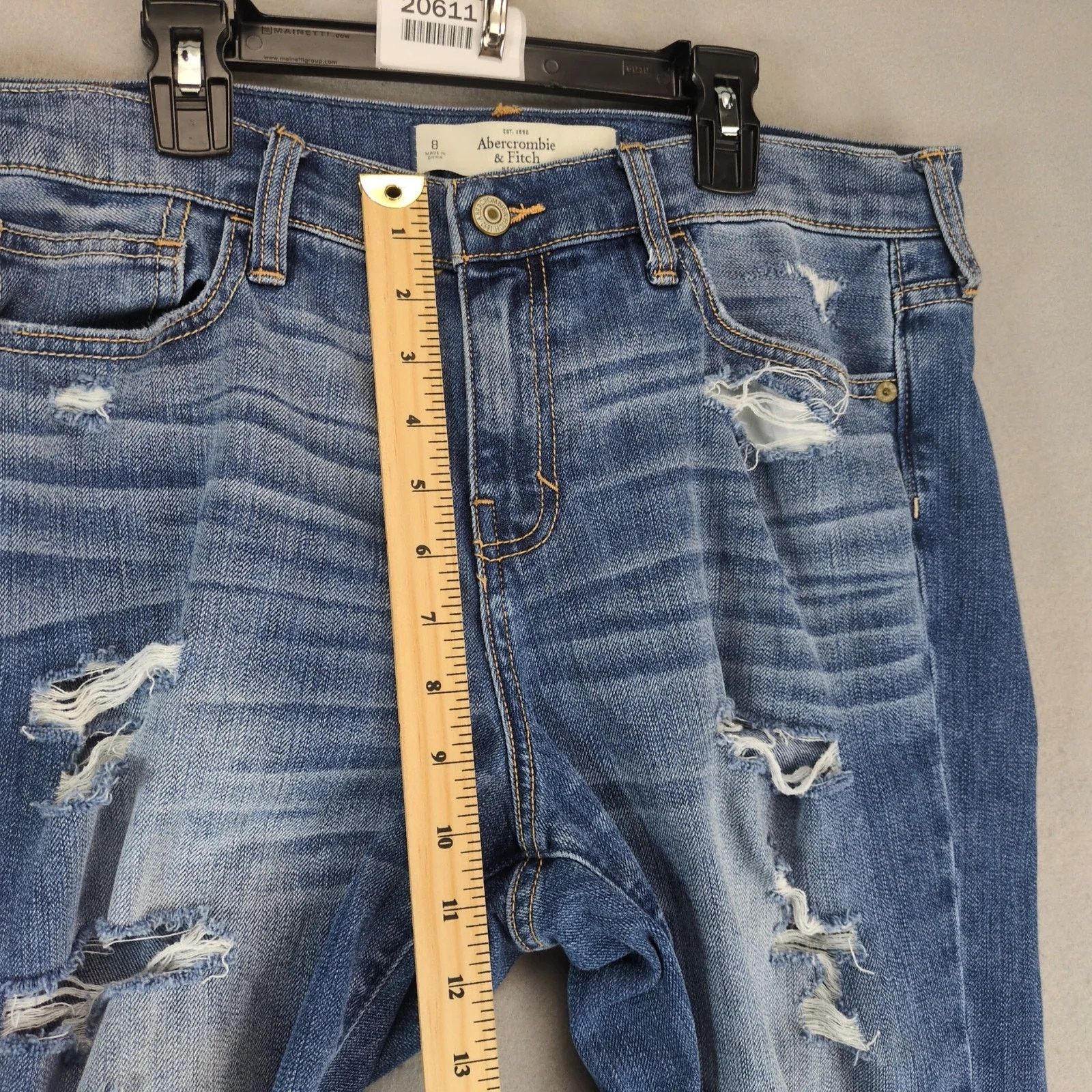 Abercrombie & Fitch Abercrombie & Fitch Destroyed Jeans Women's 8R 34x28" Ankle Size 30" / US 8 / IT 44 - 7 Thumbnail