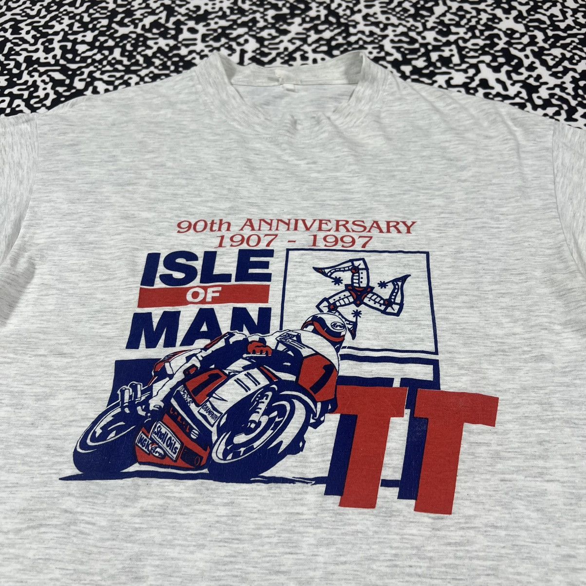 Vintage Vintage 1997 Isle Of Man TT Course Moto Racing 90s T-shirt Size US M / EU 48-50 / 2 - 7 Thumbnail