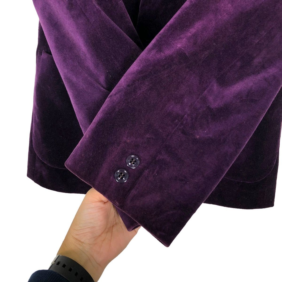 Issey Miyake 🔥VELVET DOUBLE BREAST COATS JACKET IS SUNOA KUWAHARA JAPAN Size US M / EU 48-50 / 2 - 12 Thumbnail
