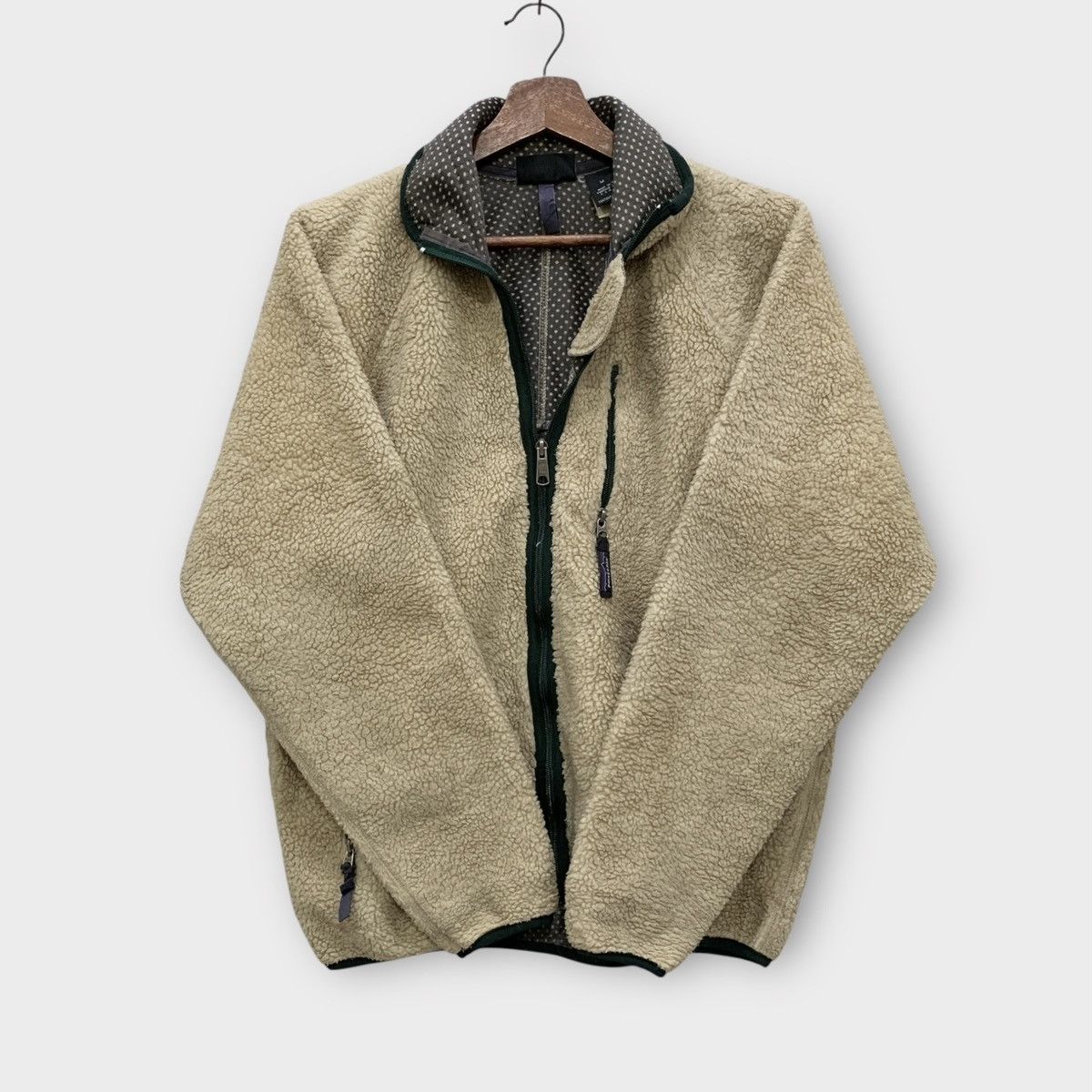 Patagonia Vintage 1997 Patagonia Sherpa Cream Deep Pile Retro Jacket Size US M / EU 48-50 / 2 - 2 Thumbnail