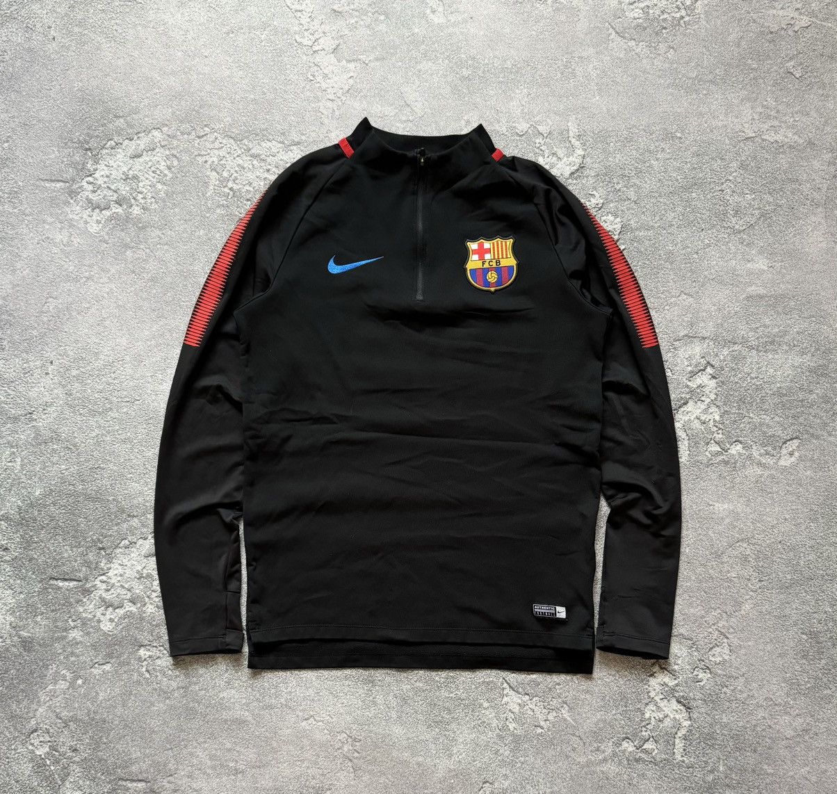 Nike × Vintage Nike Barcelona S 1/4 zip jersey long sleeve tee T-shirt polo Size US S / EU 44-46 / 1 - 4 Thumbnail