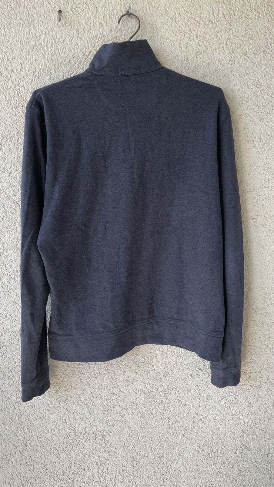 Burberry × Vintage Burberry Brit Ribbed Knit Half Zip Pullover Sweater Blue Size US L / EU 52-54 / 3 - 4 Thumbnail