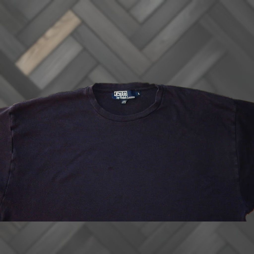 Polo Ralph Lauren VINTAGE Polo Ralph Lauren Men's T-Shirt Size Large Short Sleeve Blue Cotton Portugal Made Size US L / EU 52-54 / 3 - 1 Thumbnail