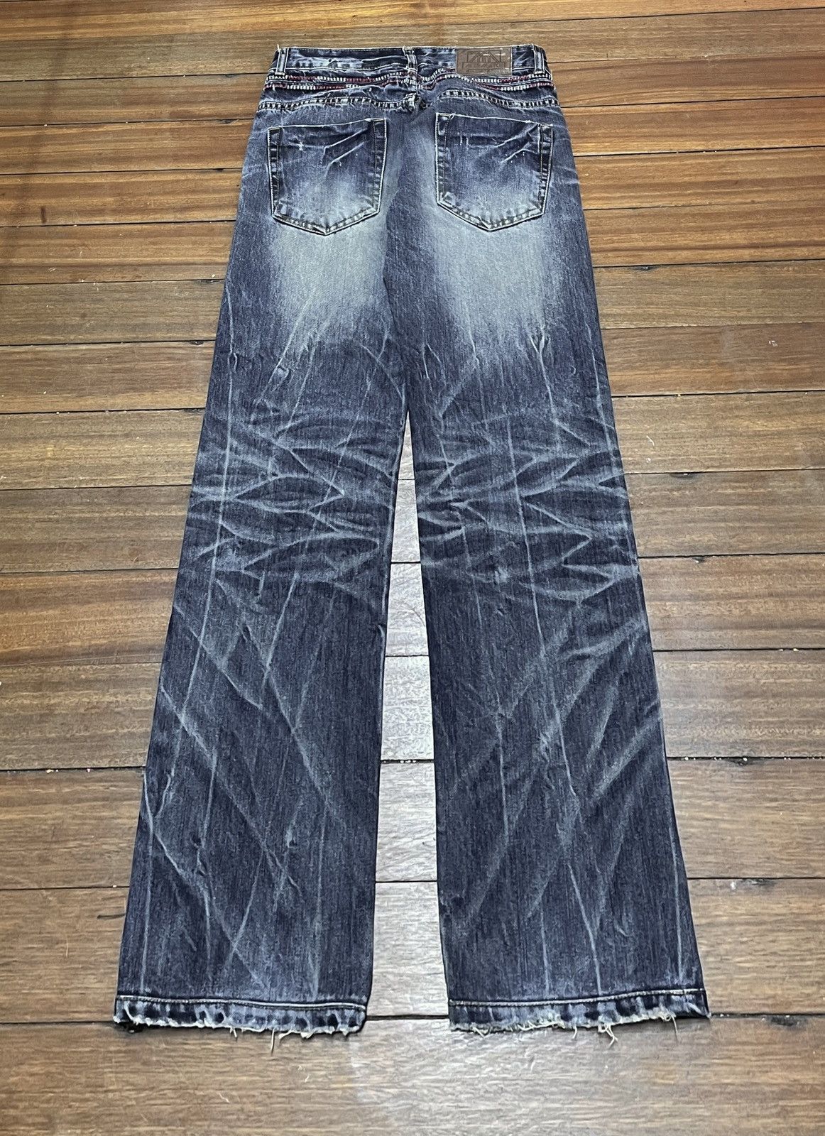 Japanese Brand Rare Design Vintage Japanese Brand Mix & Match Jeans 2000s Size US 30 / EU 46 - 2 Thumbnail