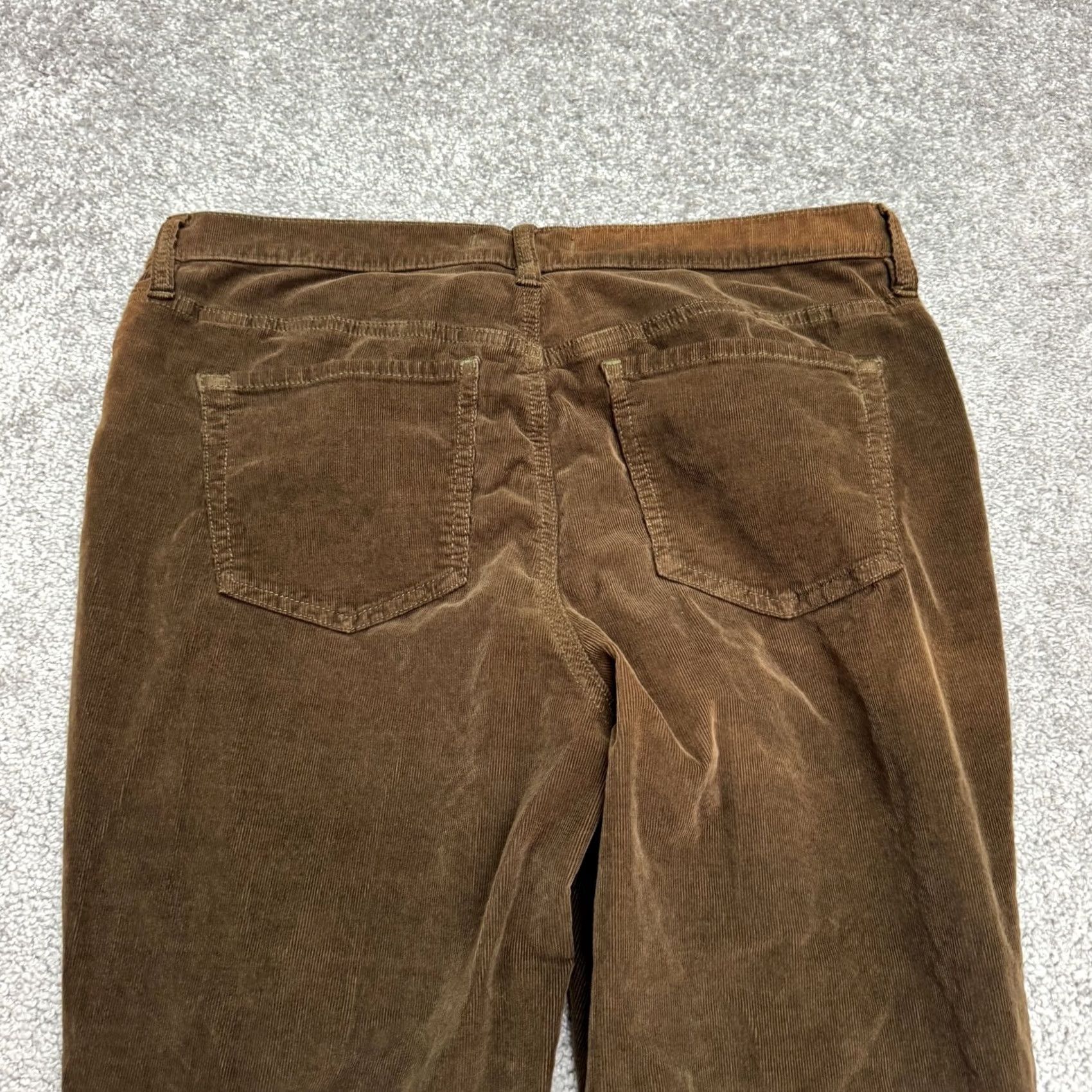 Free People Free People Brown Corduroy Button Fly Straight Pants Women 31 Frayed Hem Casual Size 24" / US 00 / IT 34 - 7 Thumbnail