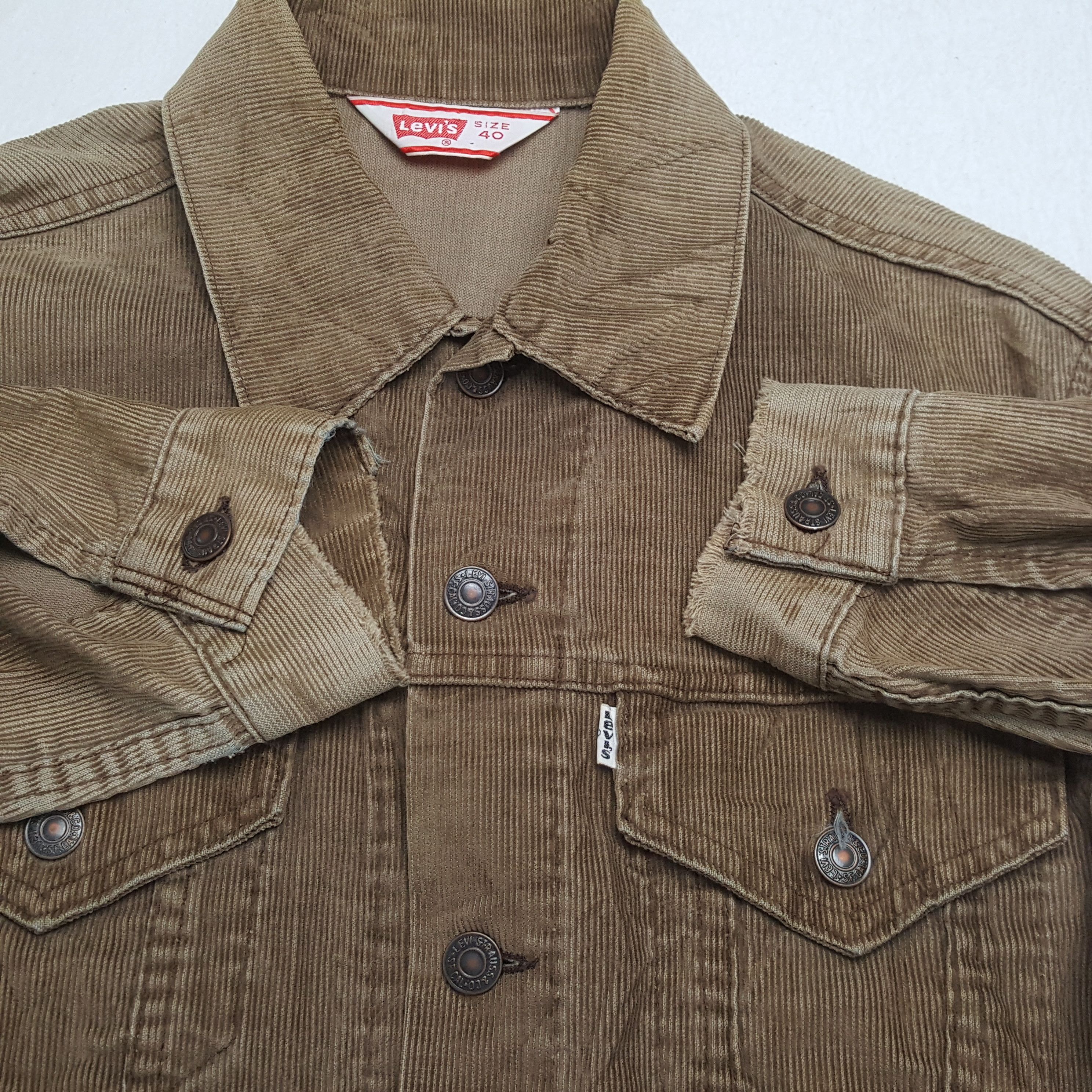 Levi's × Levi's Vintage Clothing × Vintage LEVI'S Streetwear Style Distressed Velvet Jacket Size US M / EU 48-50 / 2 - 8 Thumbnail