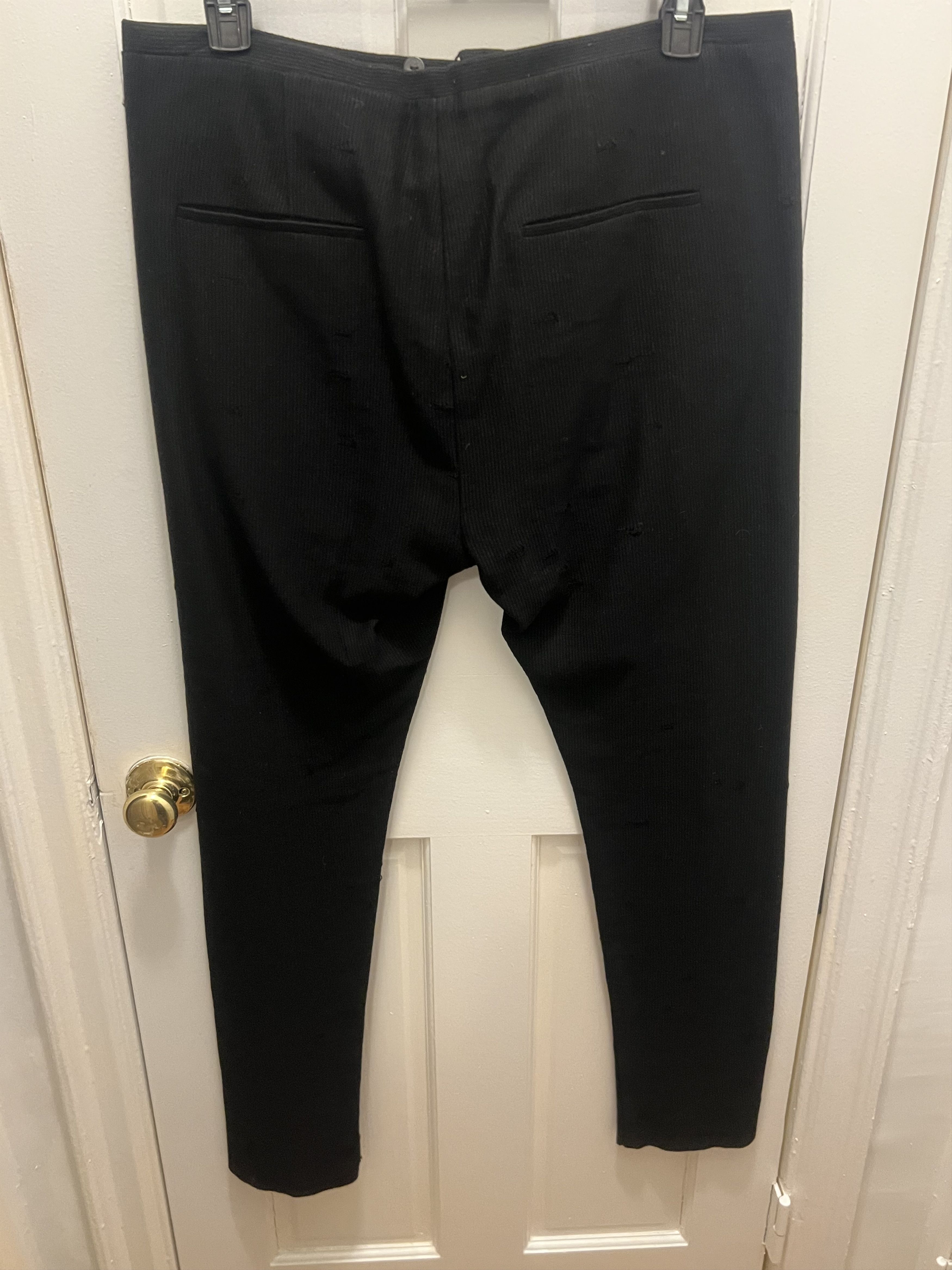 Label Under Construction NWOT $1099 Scarred Cotton Linen Easy Pants Size US 36 / EU 52 - 10 Thumbnail