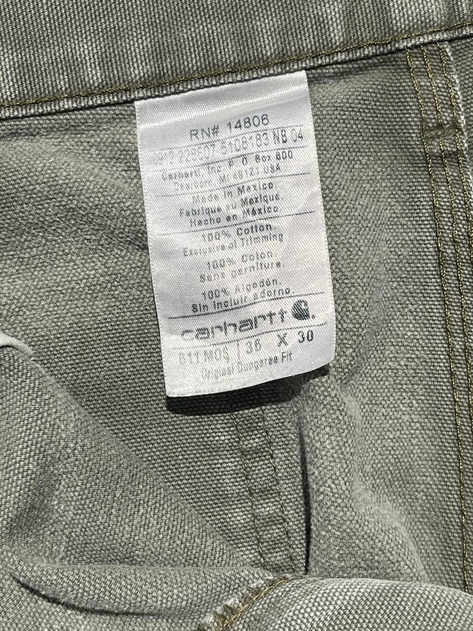 Carhartt Vintage Carhartt Distressed Workewear Olive Pants Size 36" / US 14 / IT 50 - 7 Thumbnail