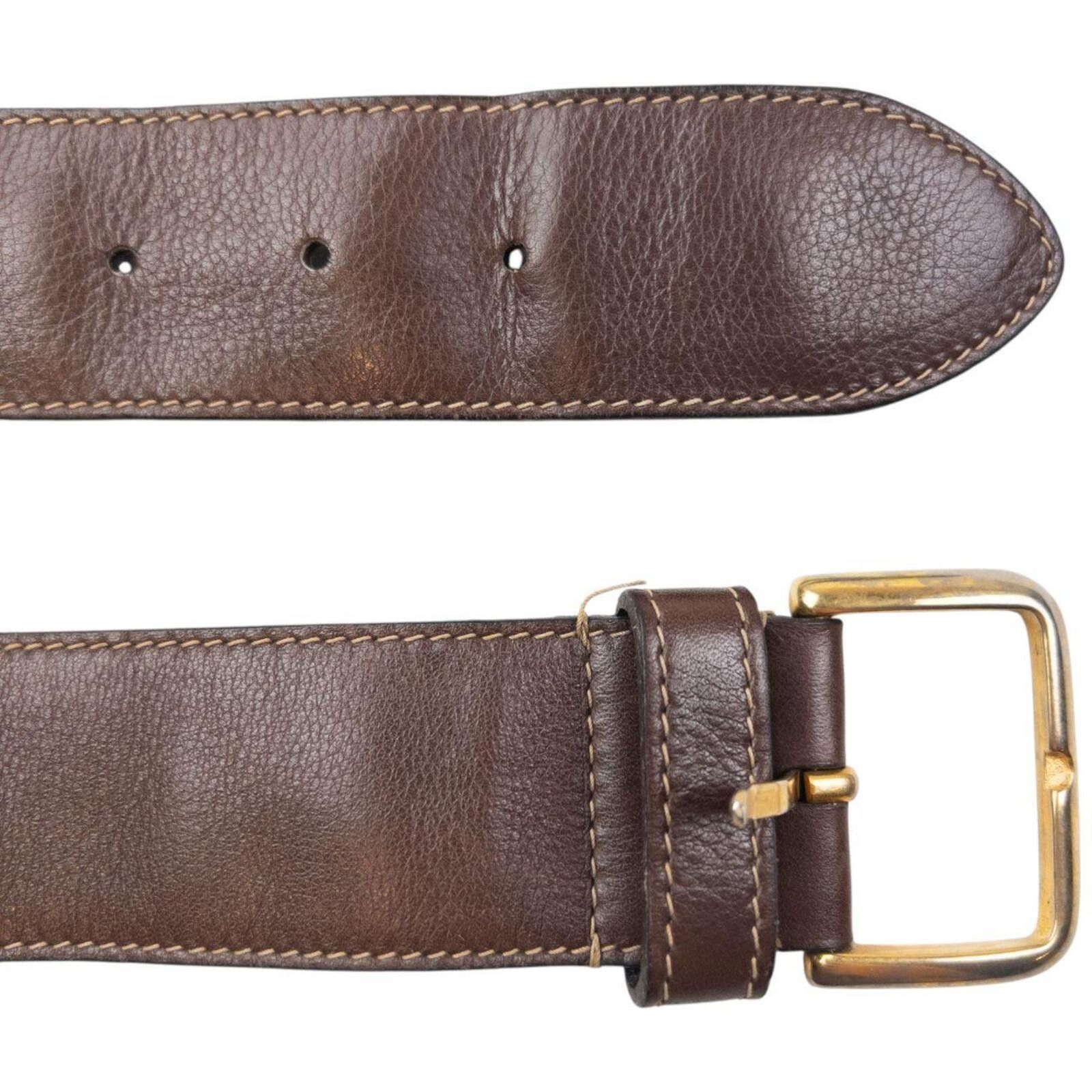 Prada Vintage 90s Prada Studded Leather Belt Size M Size ONE SIZE - 4 Thumbnail