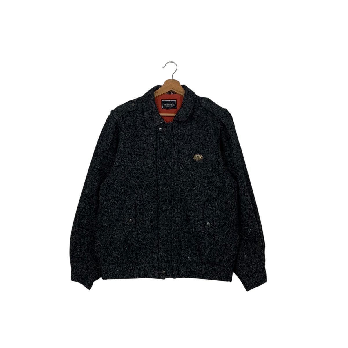 Japanese Brand Vintage 90’s WOOD CUTTER Wool Casual Jacket #2460-C110 Size US M / EU 48-50 / 2 - 1 Thumbnail
