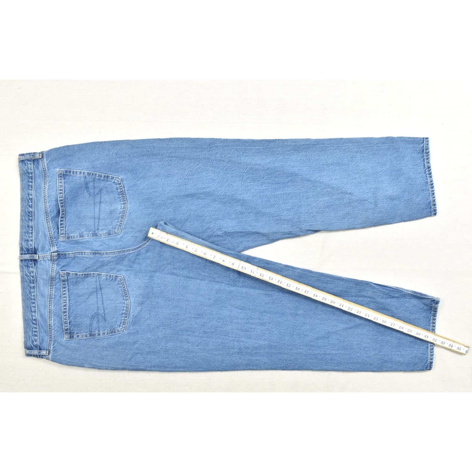 American Eagle Outfitters American Eagle Jeans Women 20 Long High Rise 90s Straight Blue Organic Denim Collection 5-Pocket Womens Size 42" / US 20 - 5 Thumbnail