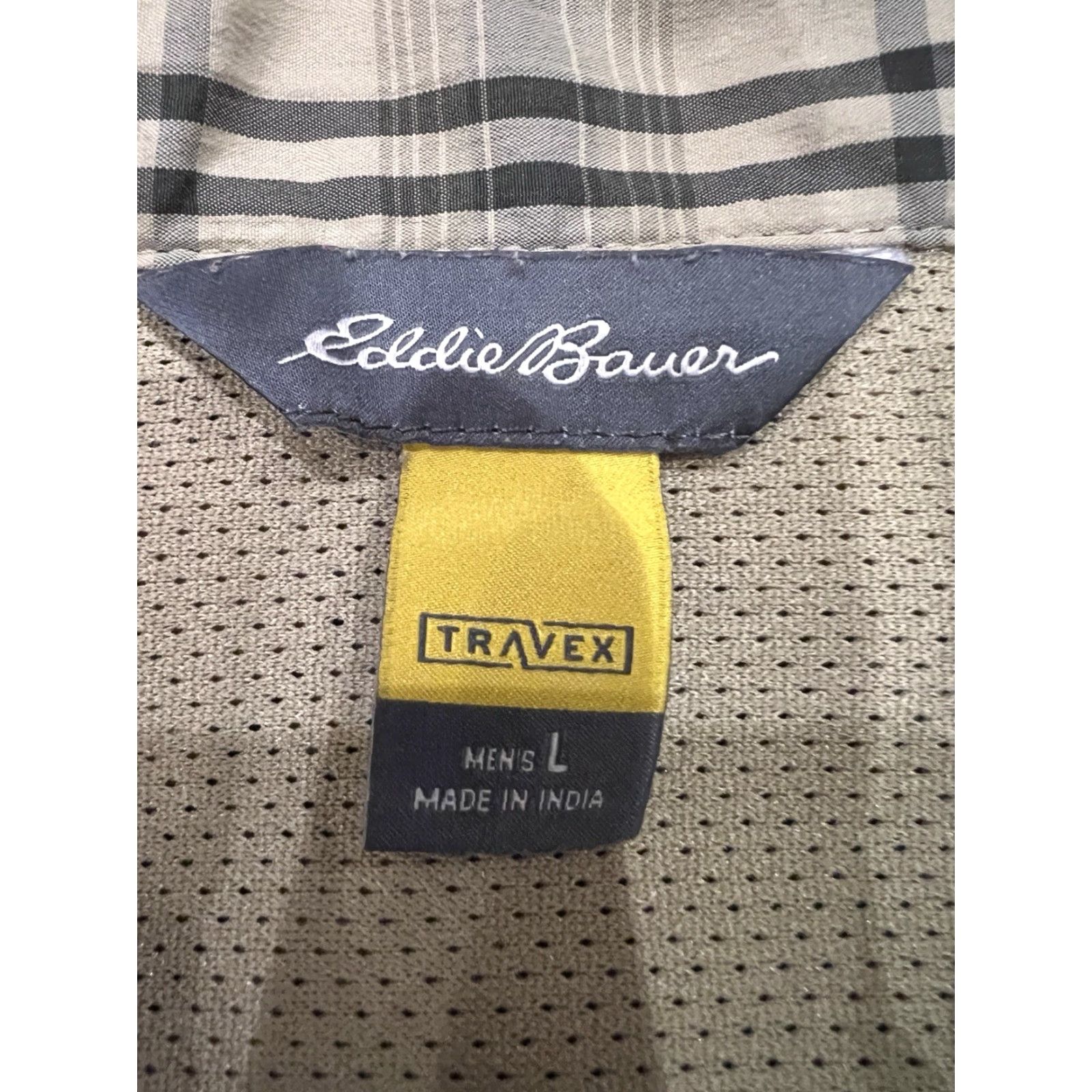 Eddie Bauer Eddie Bauer Travex Shirt Men L Short Sleeve Plaid Multicolor Button-Up Pocket Outdoor Travel Workwear Casual Mens Size US L / EU 52-54 / 3 - 2 Thumbnail