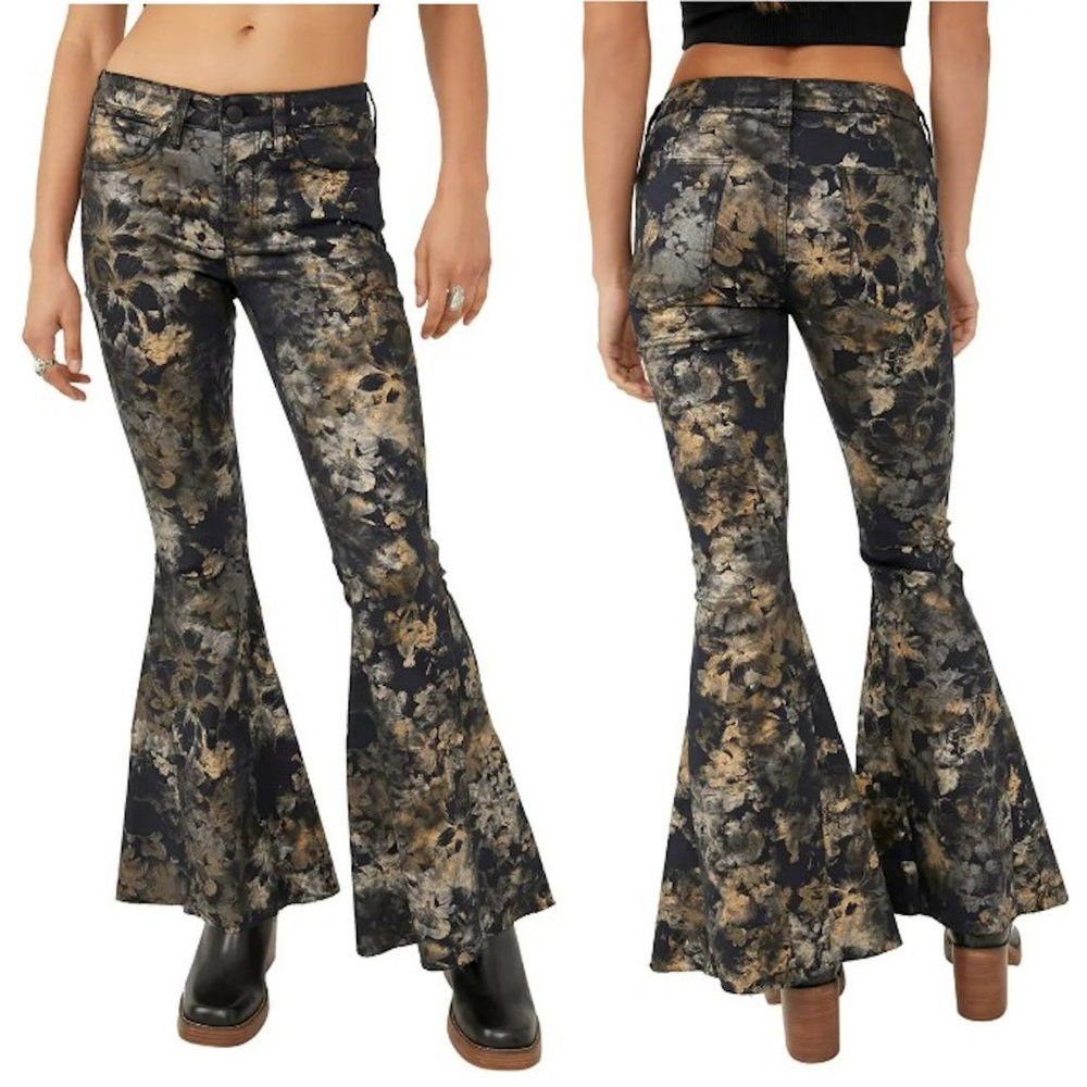 Free People NWT New $178 Free People Inferno Flare Jeans Size 27 Size 27" / US 4 / IT 40 - 2 Thumbnail