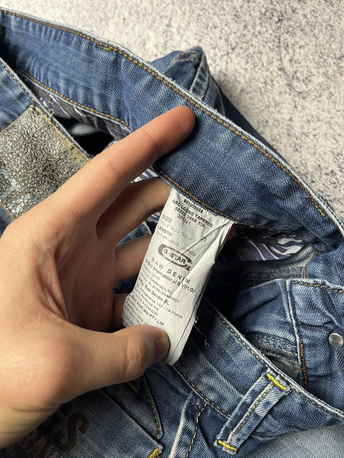 G-Star Vintage G-Star Raw Doubleknee Elwood Jeans Y2K Size US 31 - 16 Thumbnail