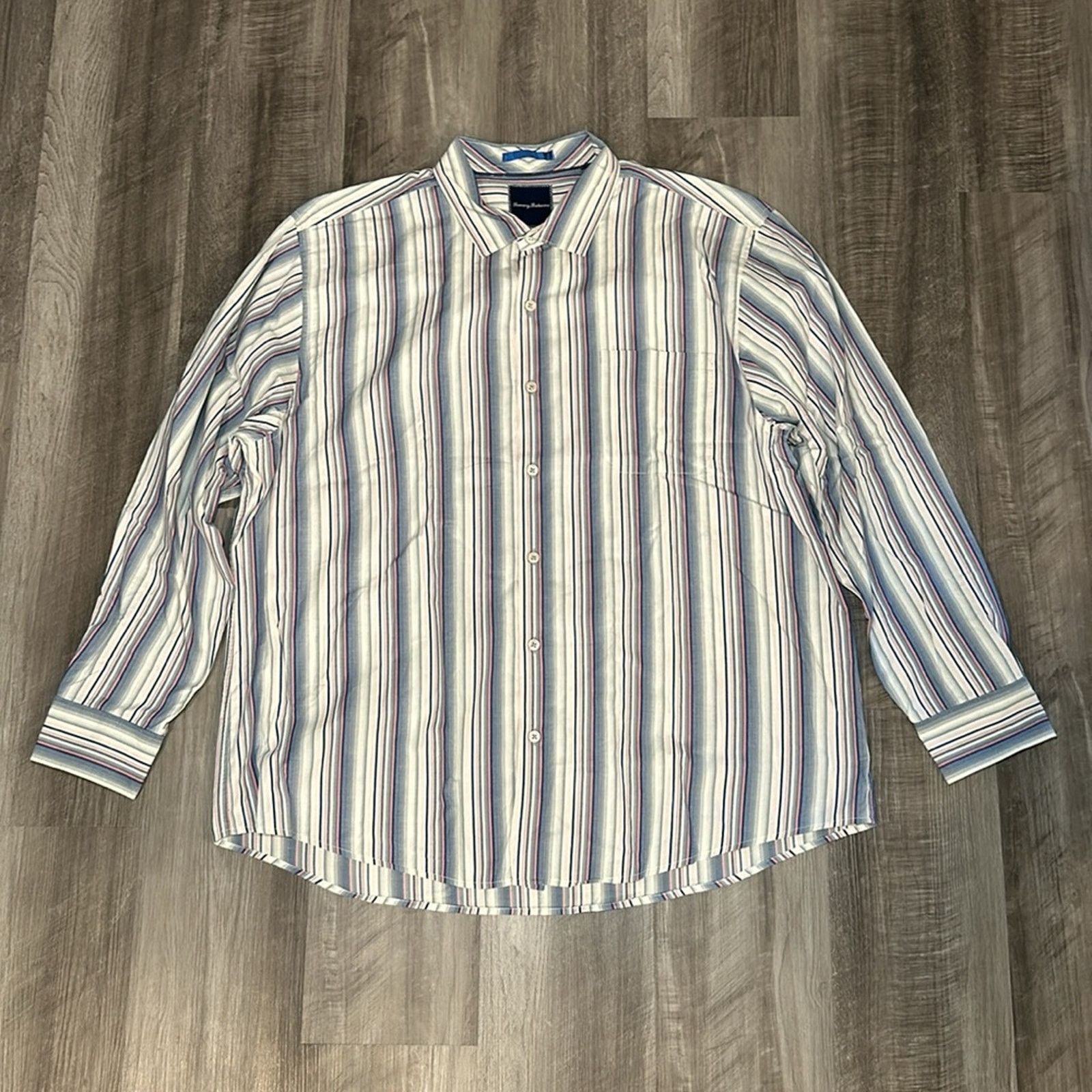 Tommy Bahama Tommy Bahama Pima Cotton Long Sleeve Button Down - 2XL Size US XXL / EU 58 / 5 - 2 Thumbnail